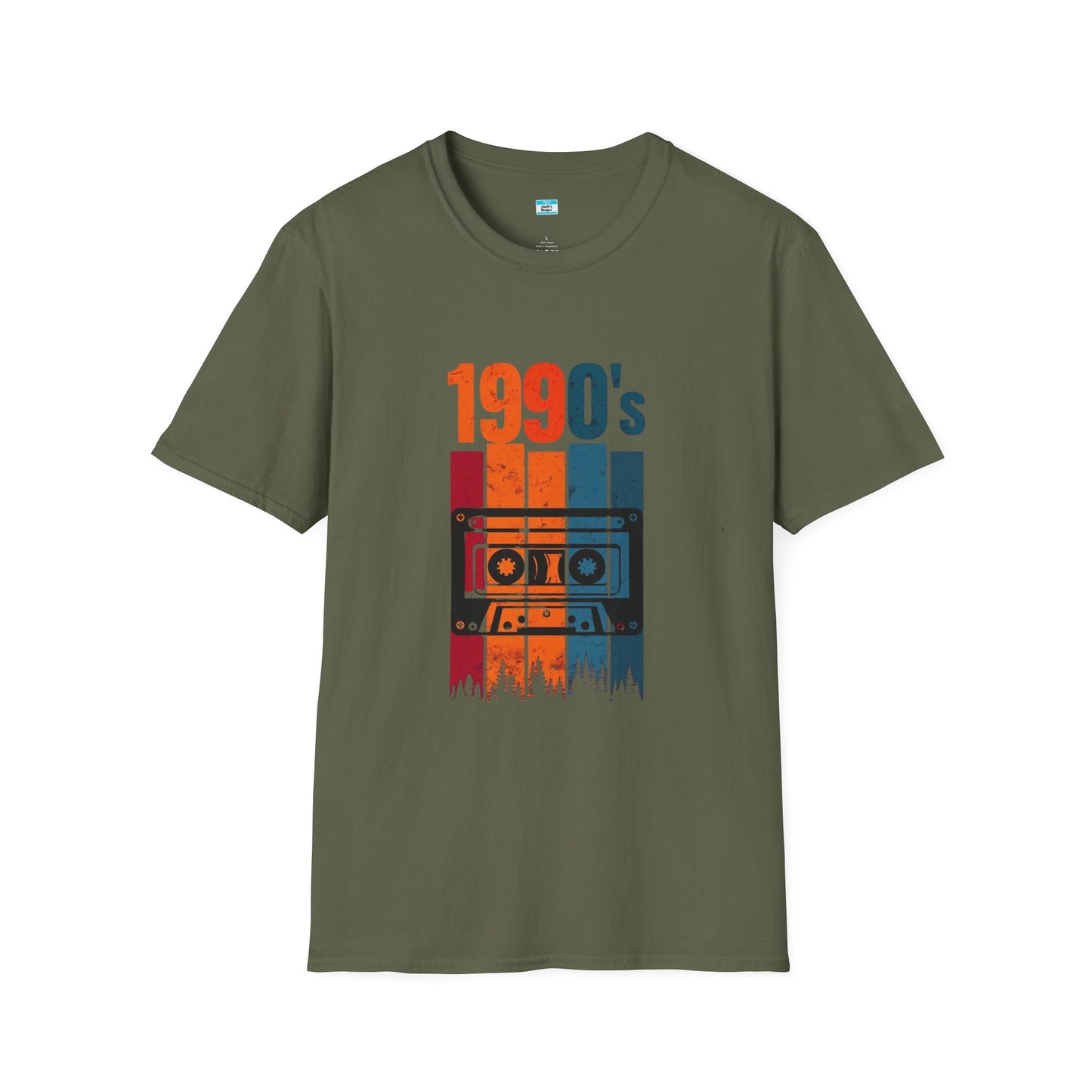 Retro 1990s Cassette Tape T-Shirt – Vintage Forest Mixtape Music Tee