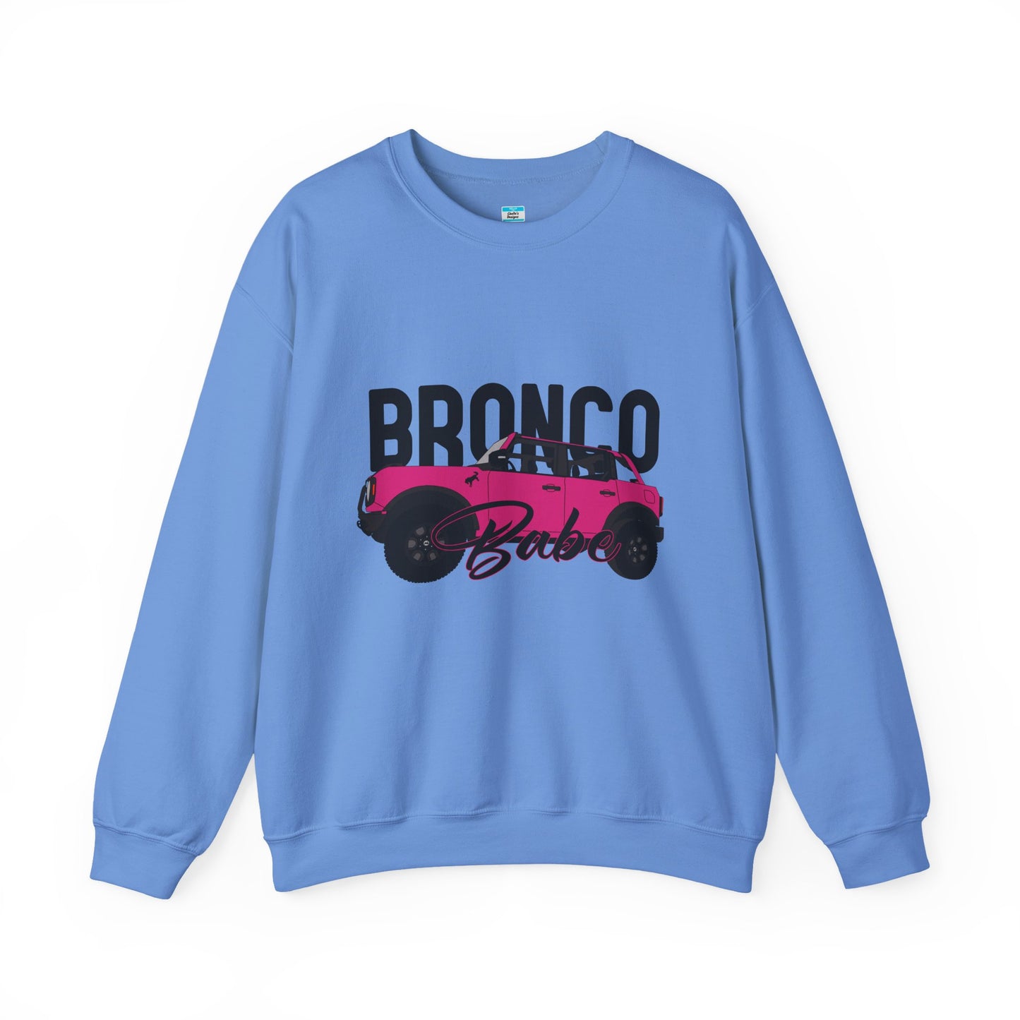Bronco Babe Pink Bronco Crewneck Sweatshirt
