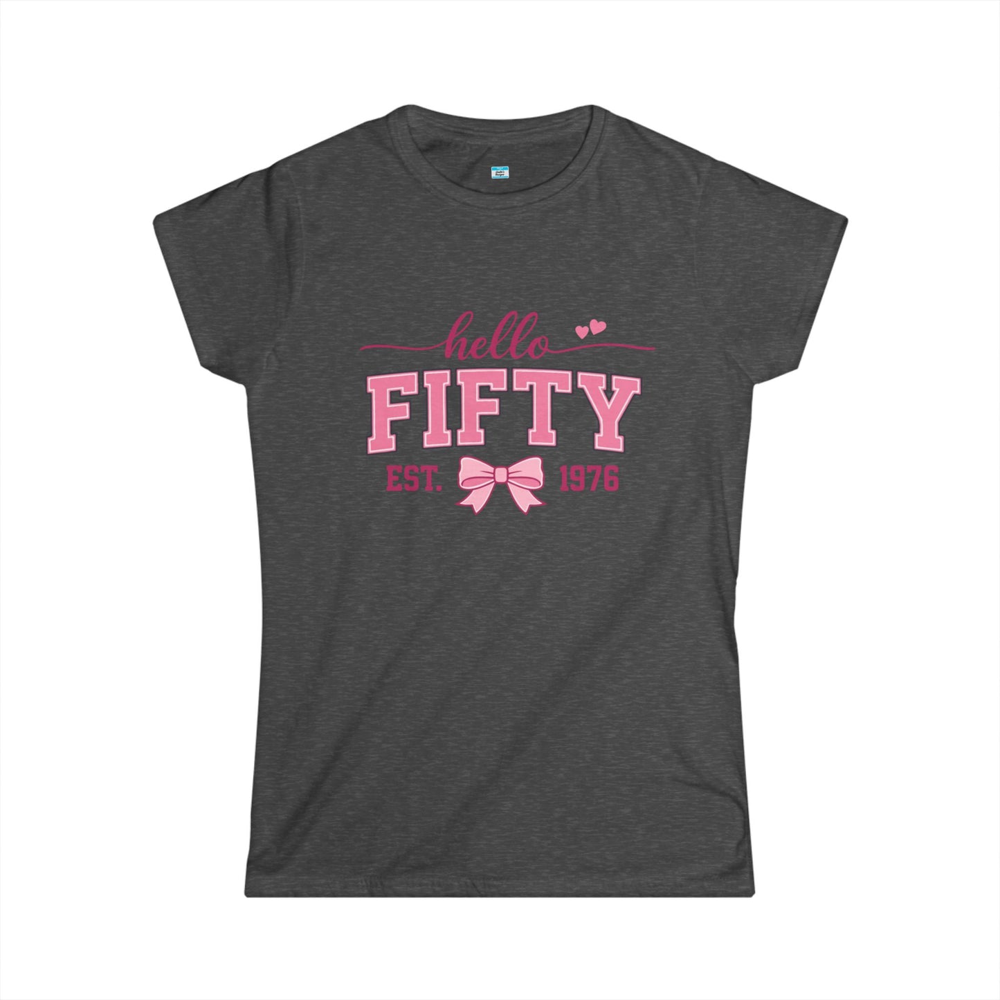 Hello Fifty Shirt | 50th Birthday Shirt Women Est 1976 | Cute Fifty and Fabulous Tee