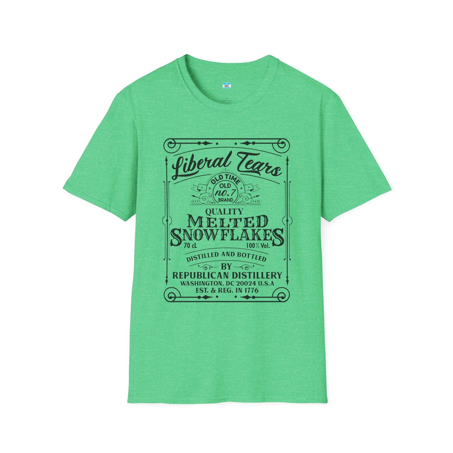 Liberal Tears Vintage Whiskey Label Political Humor T Shirt