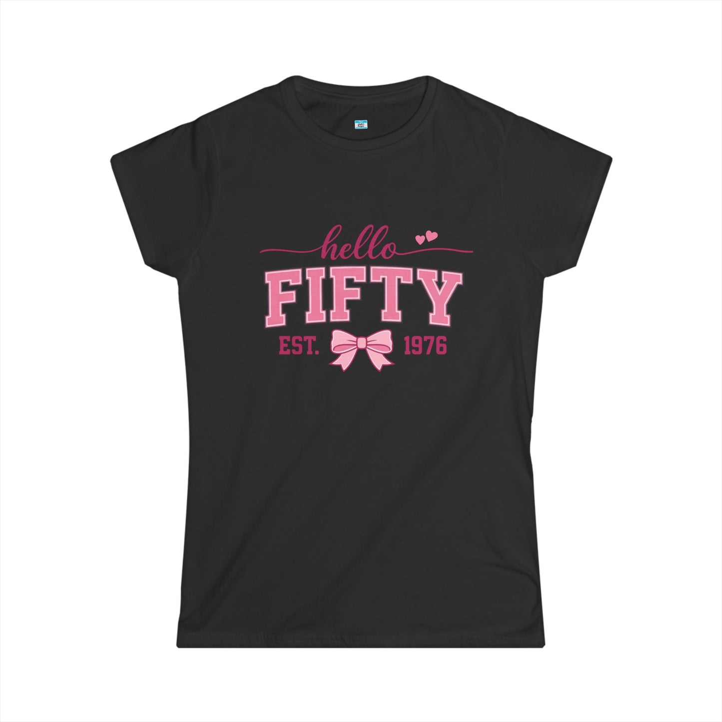 Hello Fifty Shirt | 50th Birthday Shirt Women Est 1976 | Cute Fifty and Fabulous Tee