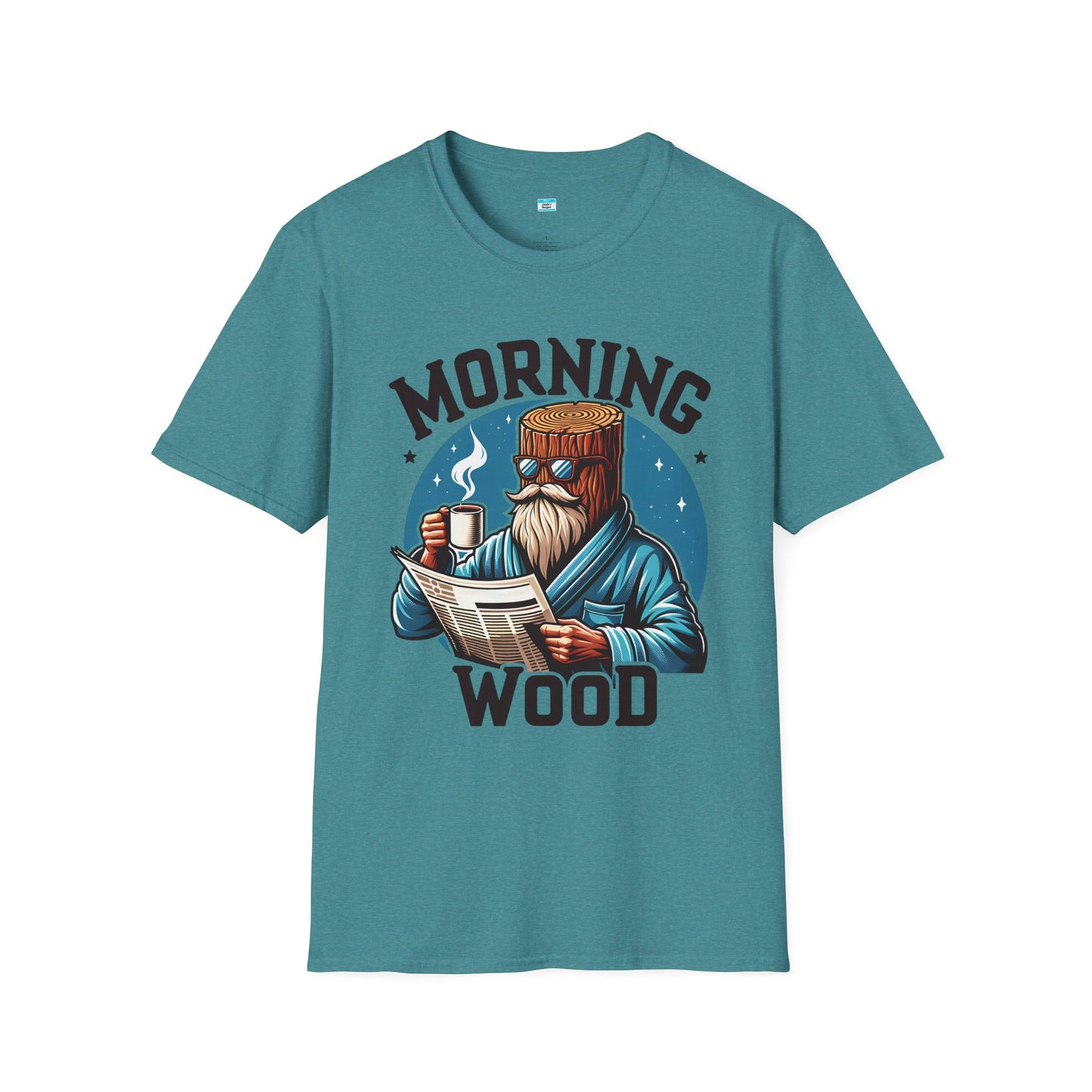 Morning Wood Funny Coffee Shirt – Lumberjack Humor Graphic Tee