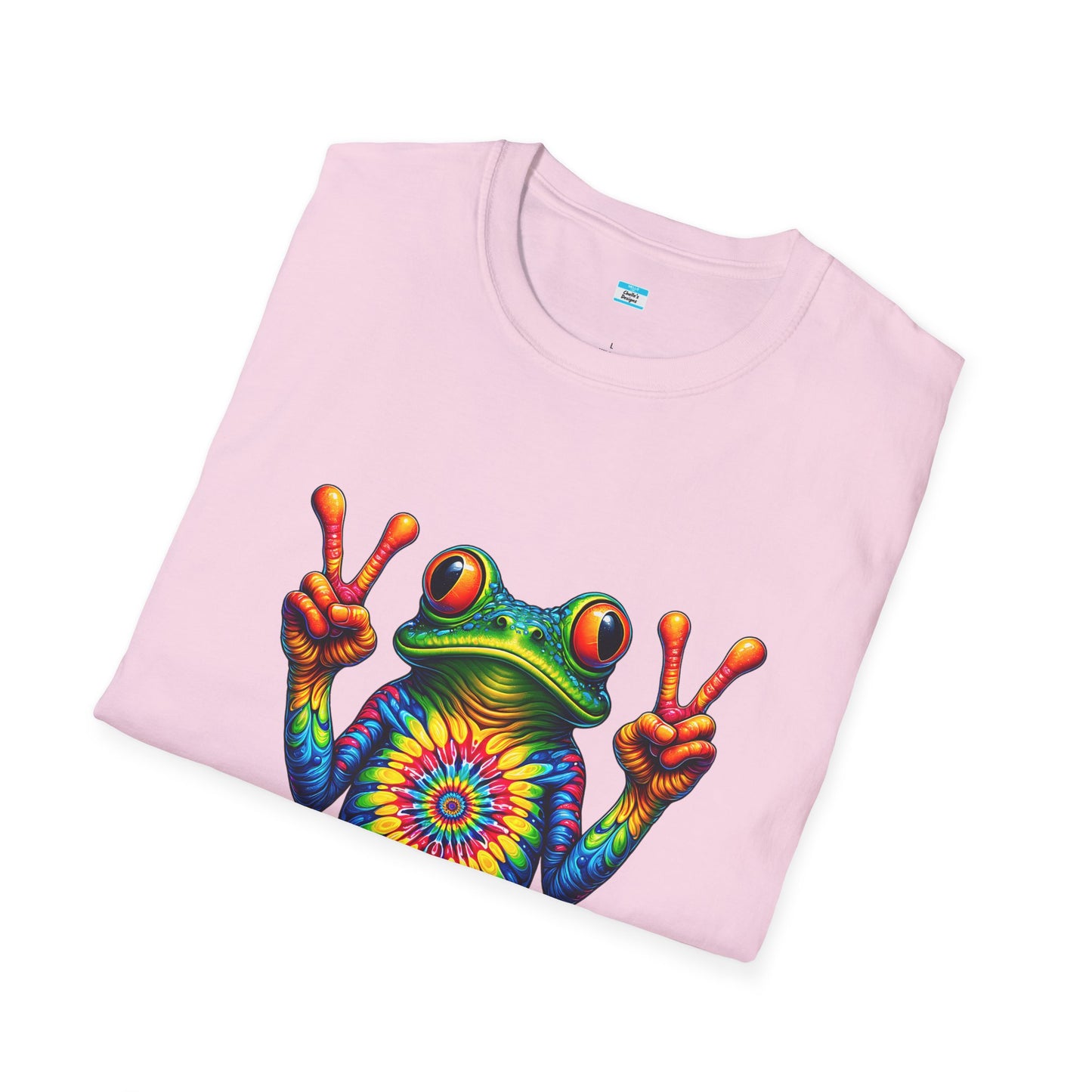 Psychedelic Peace Frog – Groovy Hippie Festival Tee
