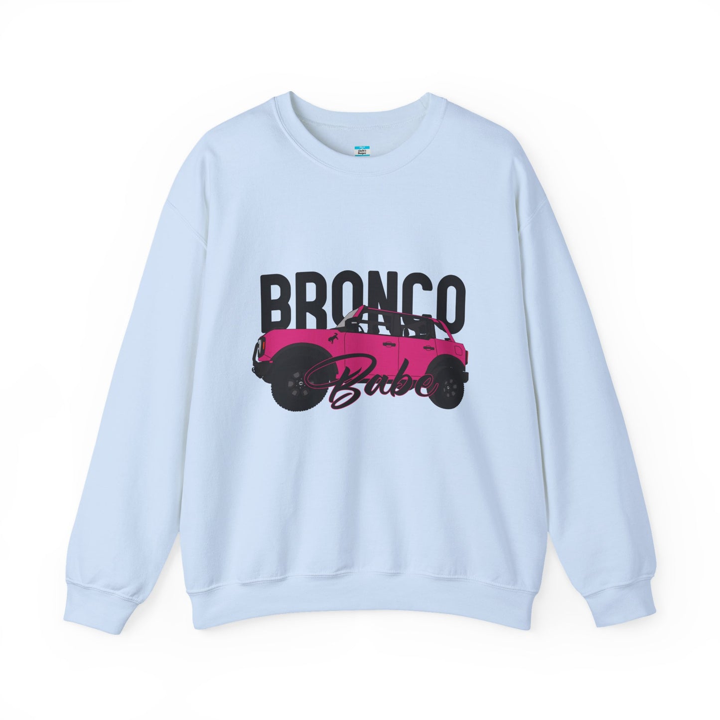 Bronco Babe Pink Bronco Crewneck Sweatshirt