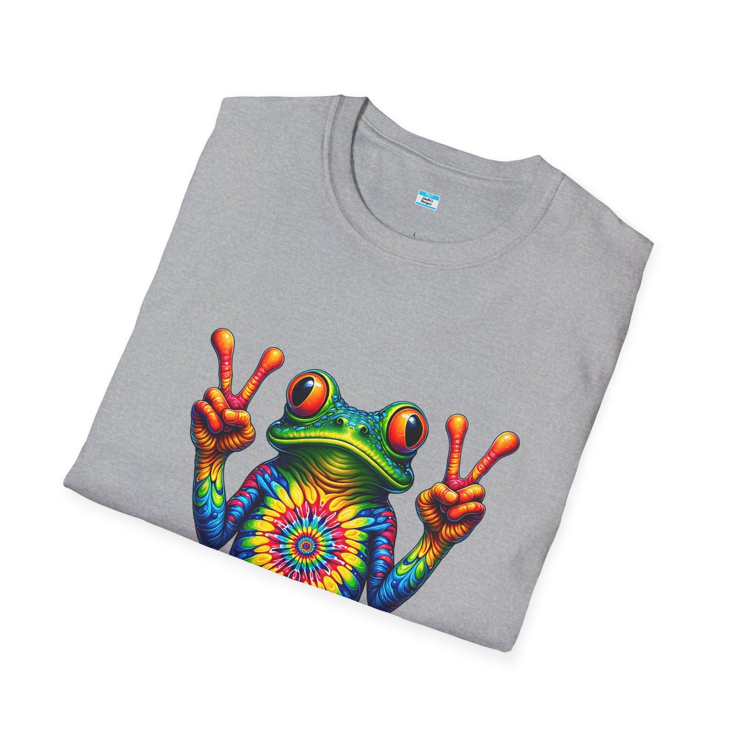 Psychedelic Peace Frog – Groovy Hippie Festival Tee