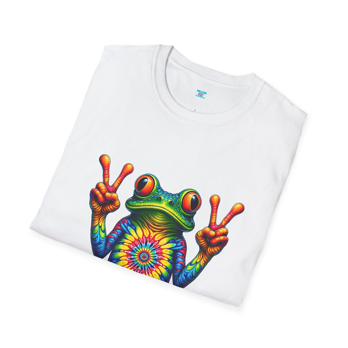 Psychedelic Peace Frog – Groovy Hippie Festival Tee