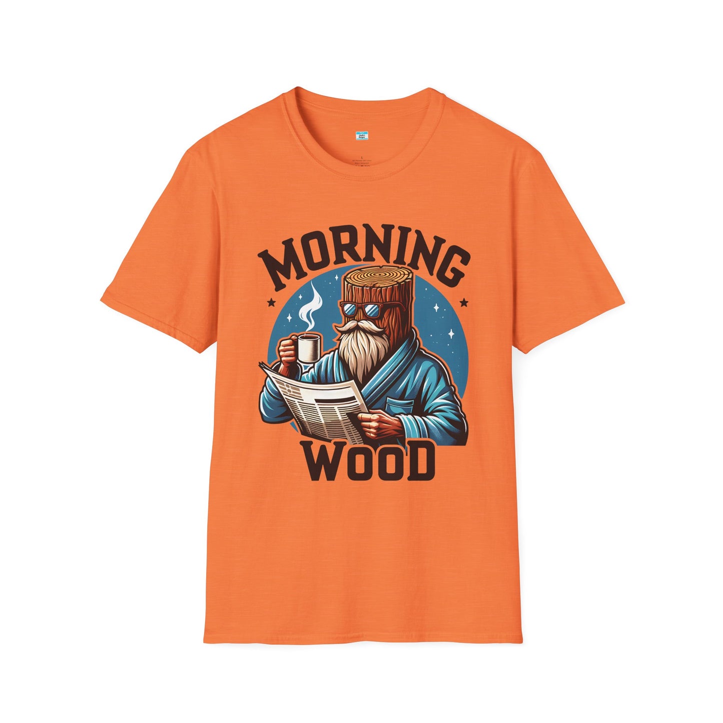 Morning Wood Funny Coffee Shirt – Lumberjack Humor Graphic Tee