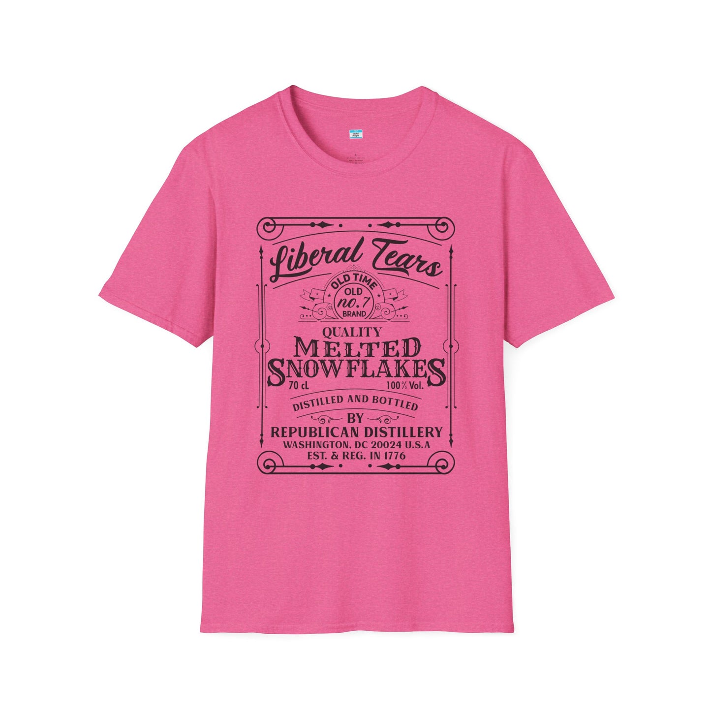 Liberal Tears Vintage Whiskey Label Political Humor T Shirt