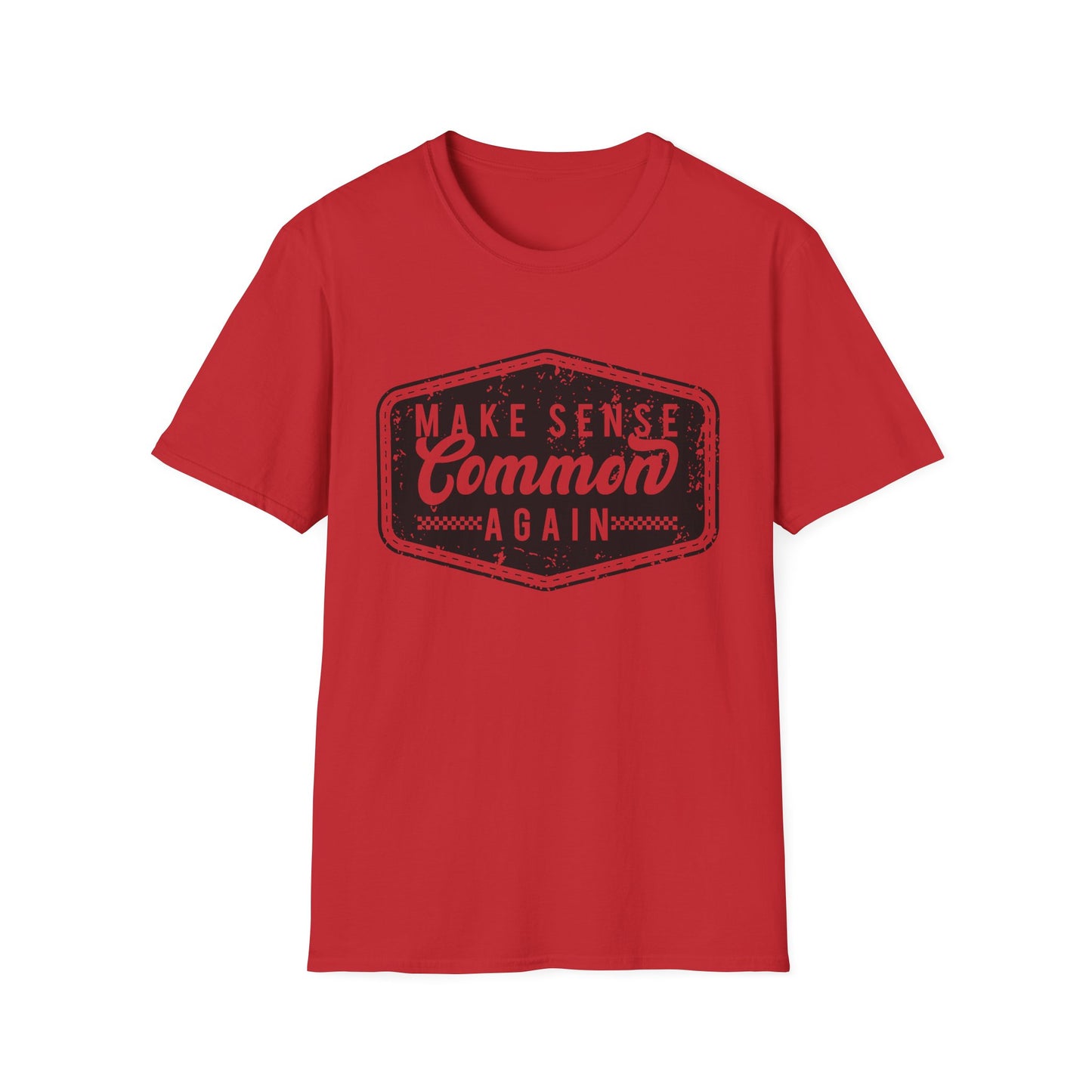 Make Sense Common Again Vintage Graphic Shirt – Funny Sarcastic Statement Tee