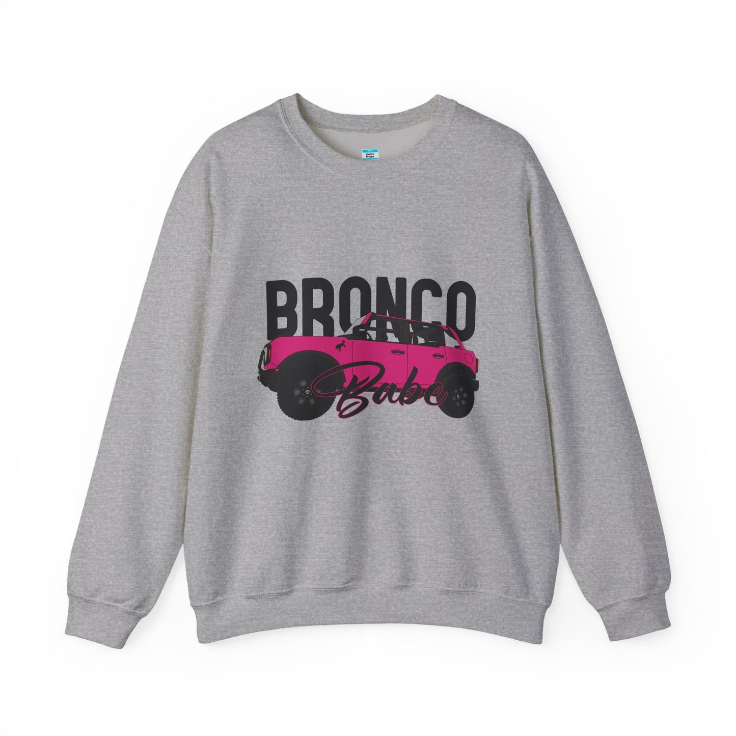 Bronco Babe Pink Bronco Crewneck Sweatshirt