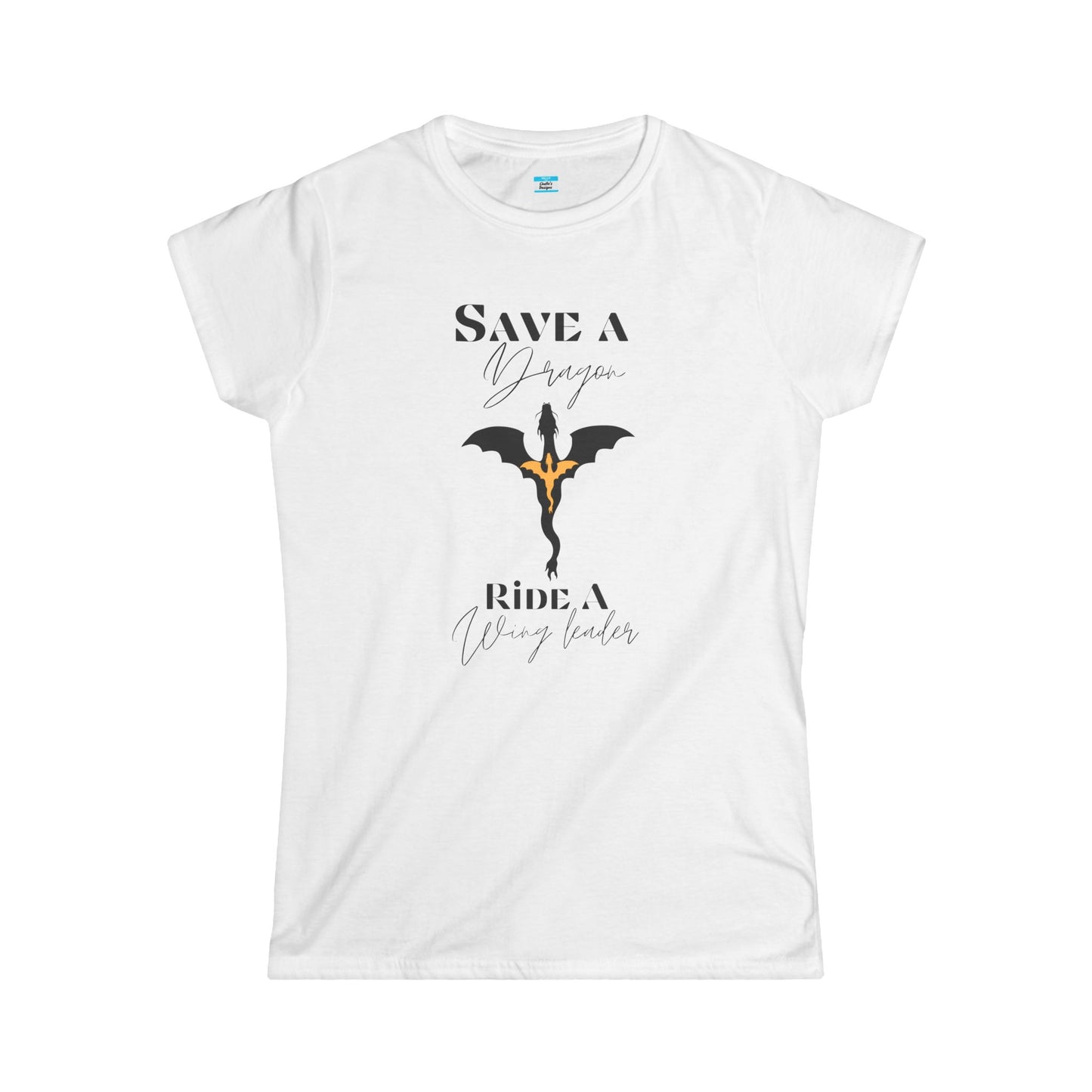 Save a Dragon Ride a Wing Leader – Fantasy Dragon Rider Book Lover Tee