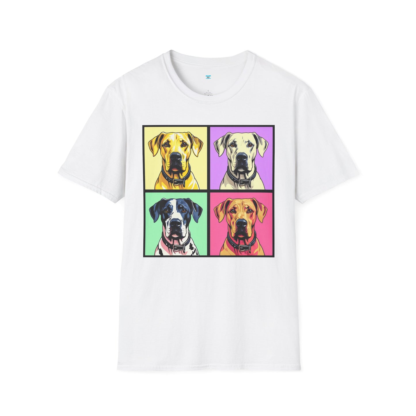 Pop Art Great Dane T-Shirt – Colorful Dog Lover Graphic Tee