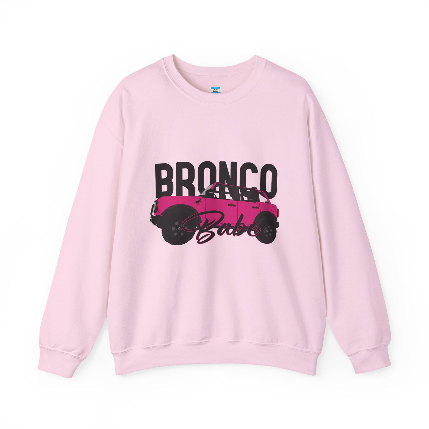 Bronco Babe Pink Bronco Crewneck Sweatshirt