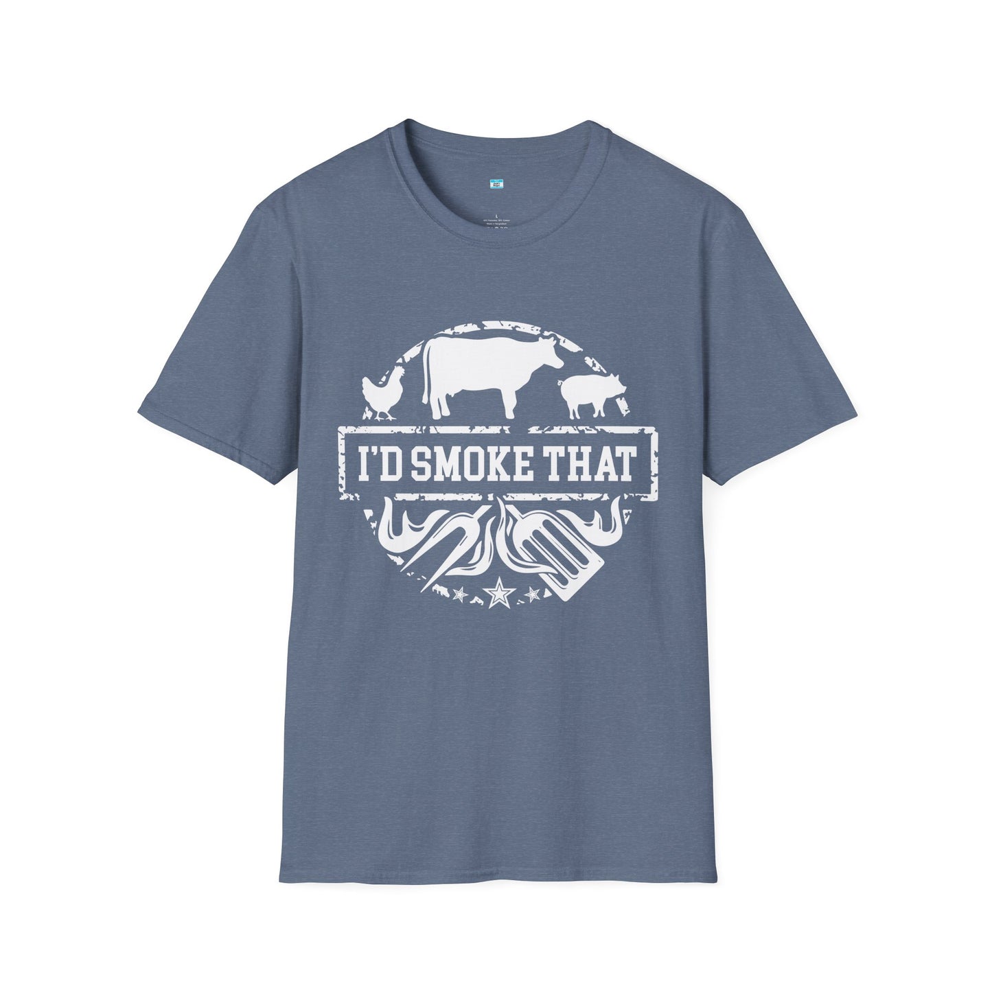 I’d Smoke That BBQ Shirt | Funny Smoker Grill Tee | Pitmaster Meat Lover Shirt