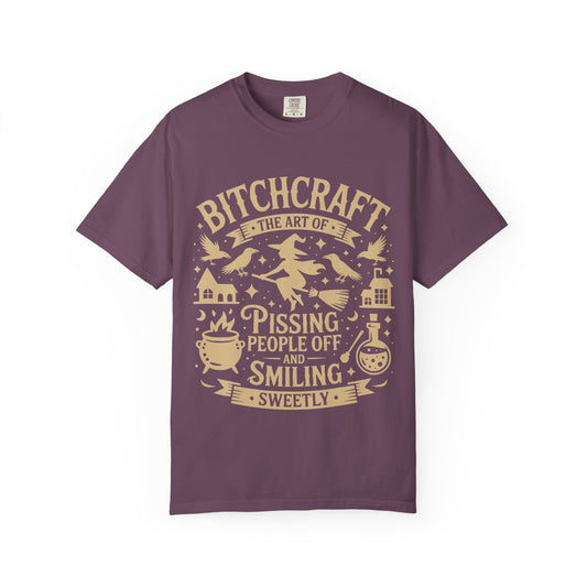 Bitchcraft – Funny Witchy T-Shirt | Gothic Witch Humor Tee