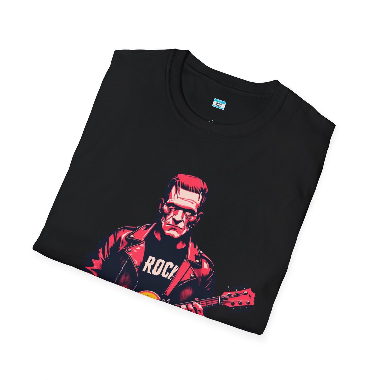 Frankenstein Rock Guitar T-Shirt – Horror Punk Monster Music Tee