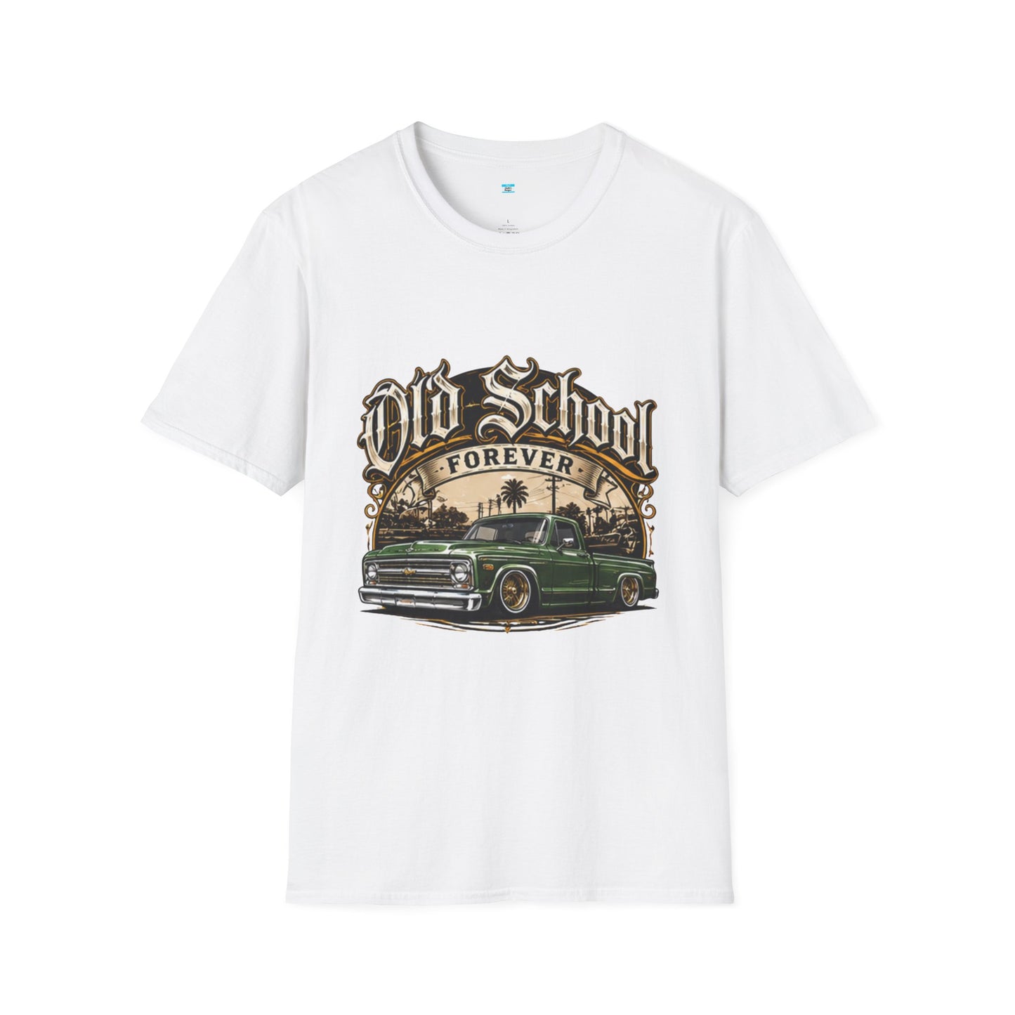 Old School Forever Classic Pickup Truck Shirt | Vintage Lowered Truck Graphic Tee