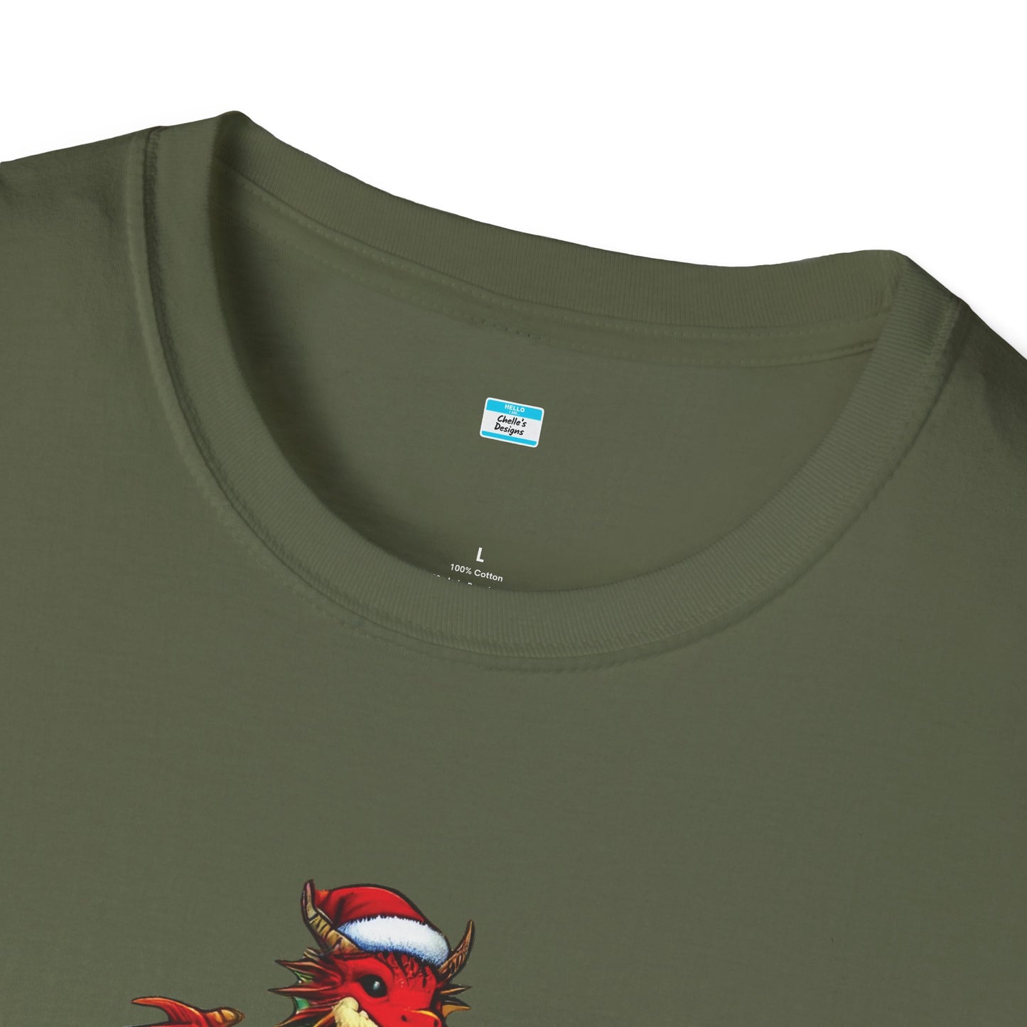 Christmas Dragon Tree Shirt – Fun Fantasy Holiday Tee for Teens & Adults