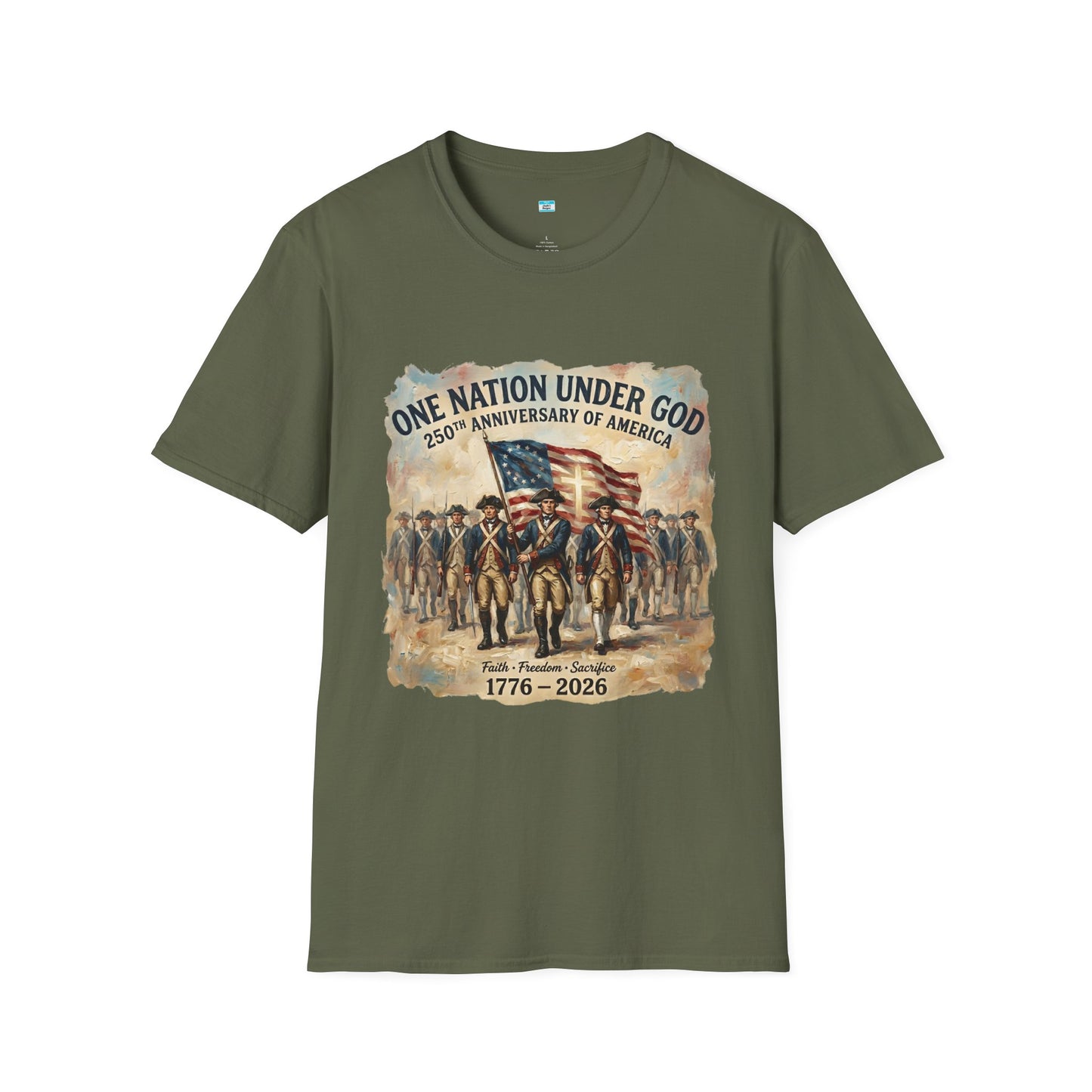 America 250 Shirt 1776-2026 | One Nation Under God Patriotic USA Tee