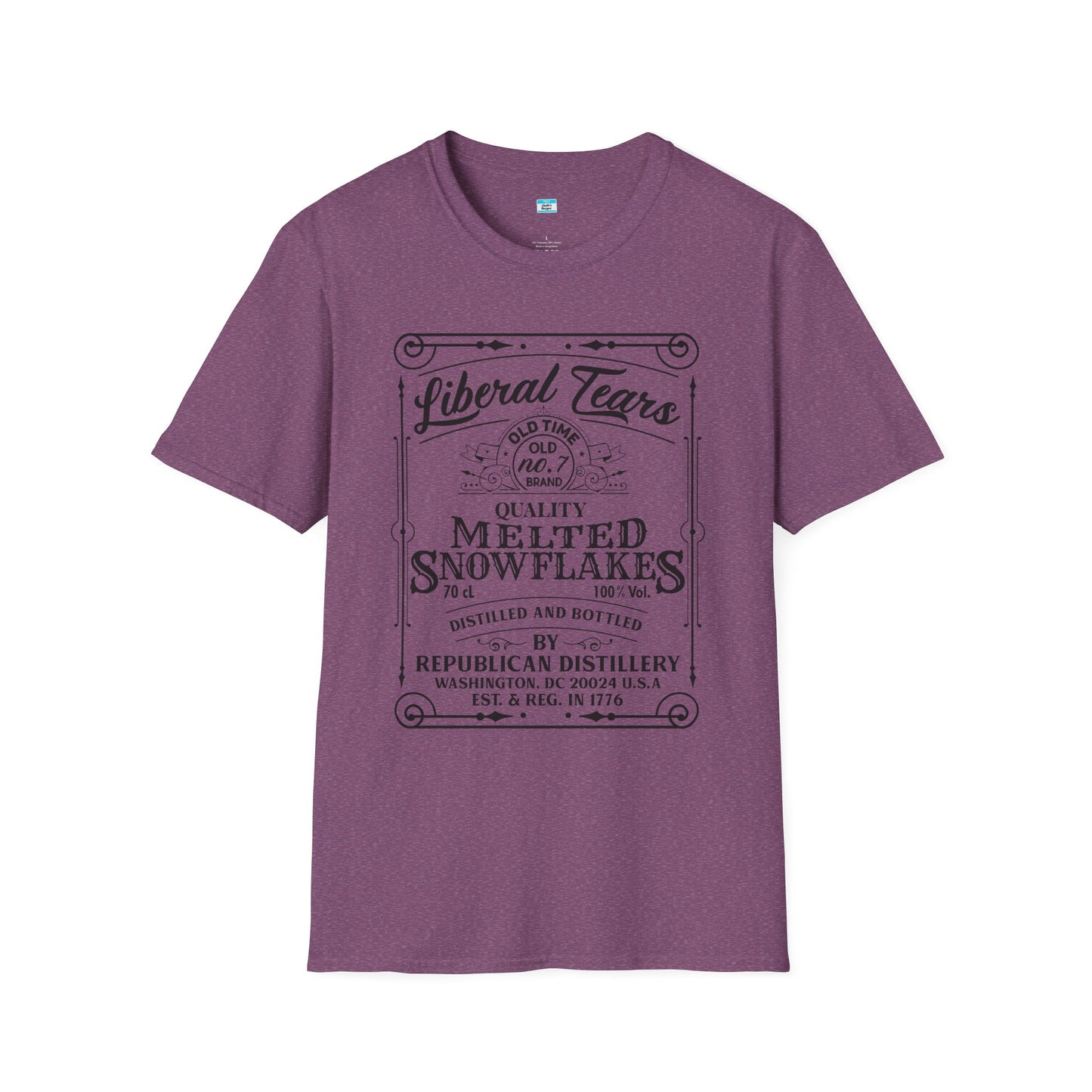 Liberal Tears Vintage Whiskey Label Political Humor T Shirt