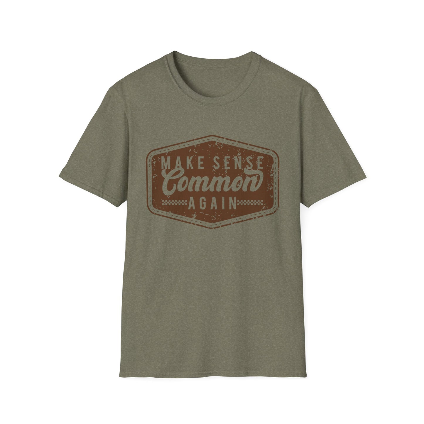 Make Sense Common Again Vintage Graphic Shirt – Funny Sarcastic Statement Tee