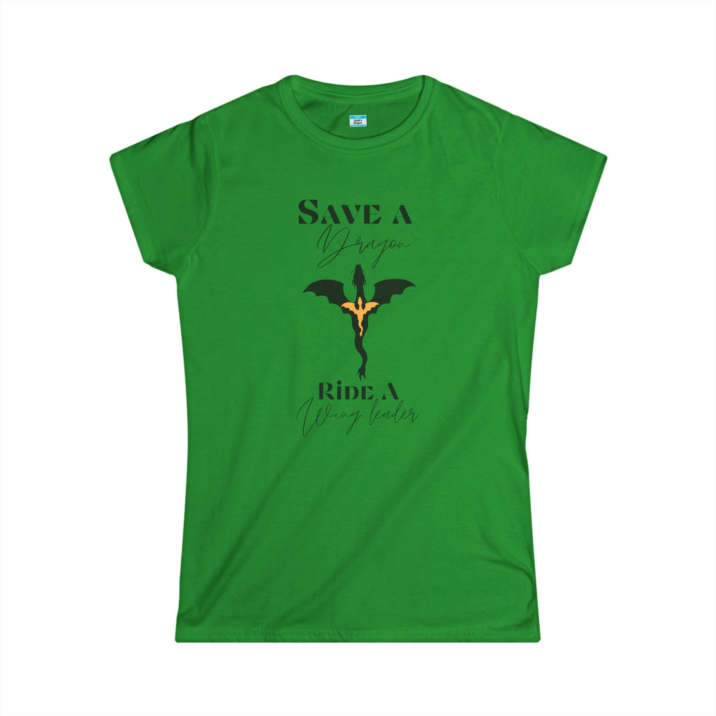 Save a Dragon Ride a Wing Leader – Fantasy Dragon Rider Book Lover Tee