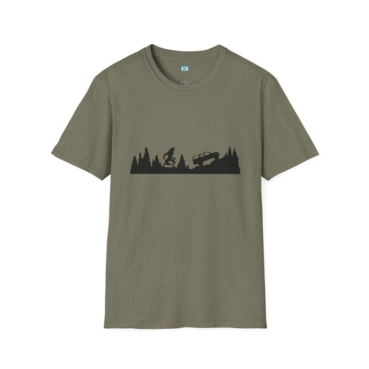 Werewolf & Truck Forest Silhouette Unisex Tee
