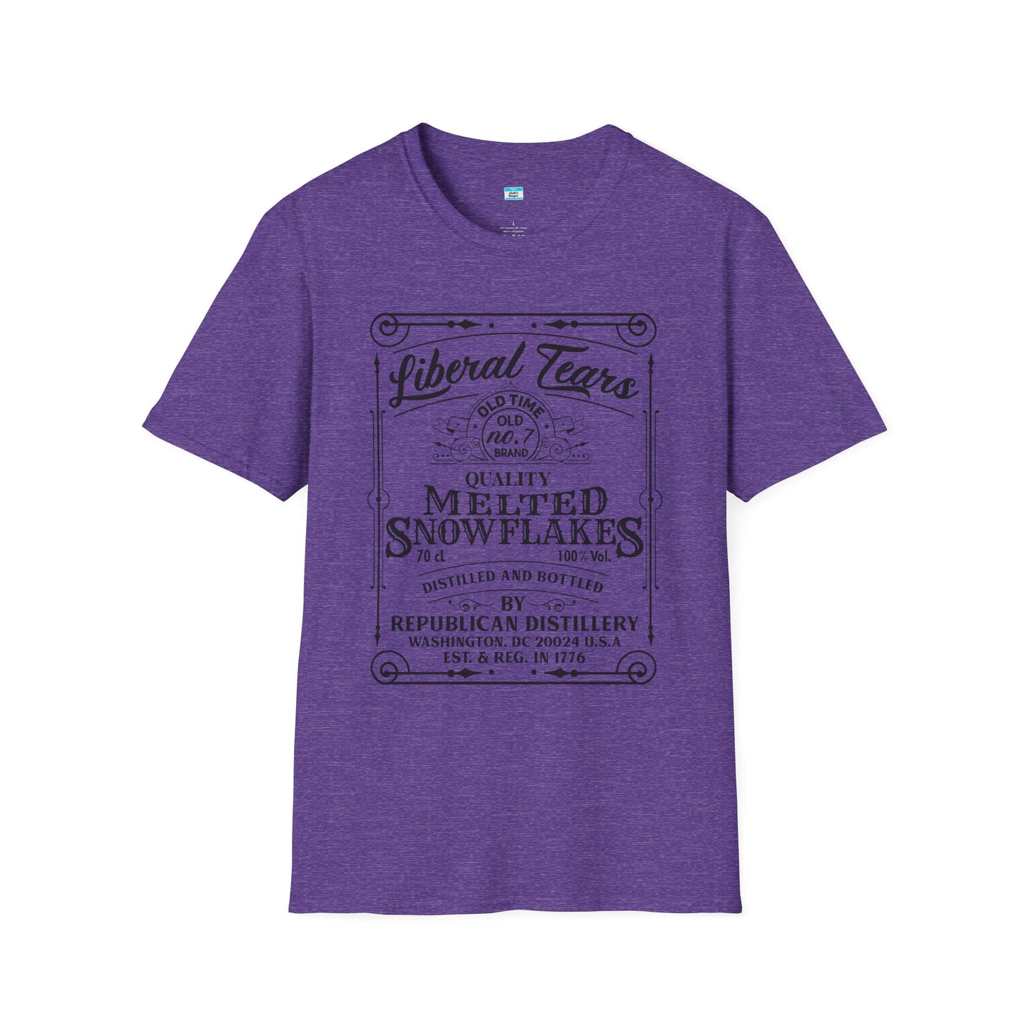 Liberal Tears Vintage Whiskey Label Political Humor T Shirt