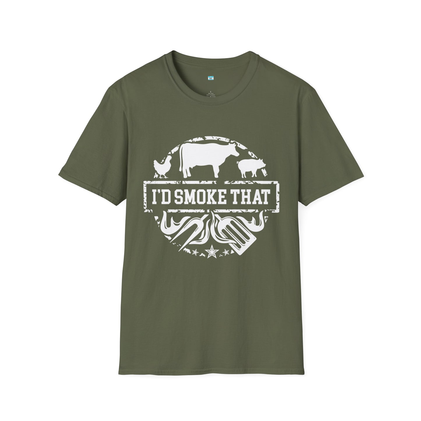 I’d Smoke That BBQ Shirt | Funny Smoker Grill Tee | Pitmaster Meat Lover Shirt