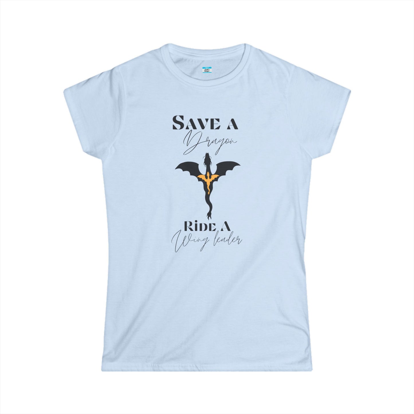 Save a Dragon Ride a Wing Leader – Fantasy Dragon Rider Book Lover Tee