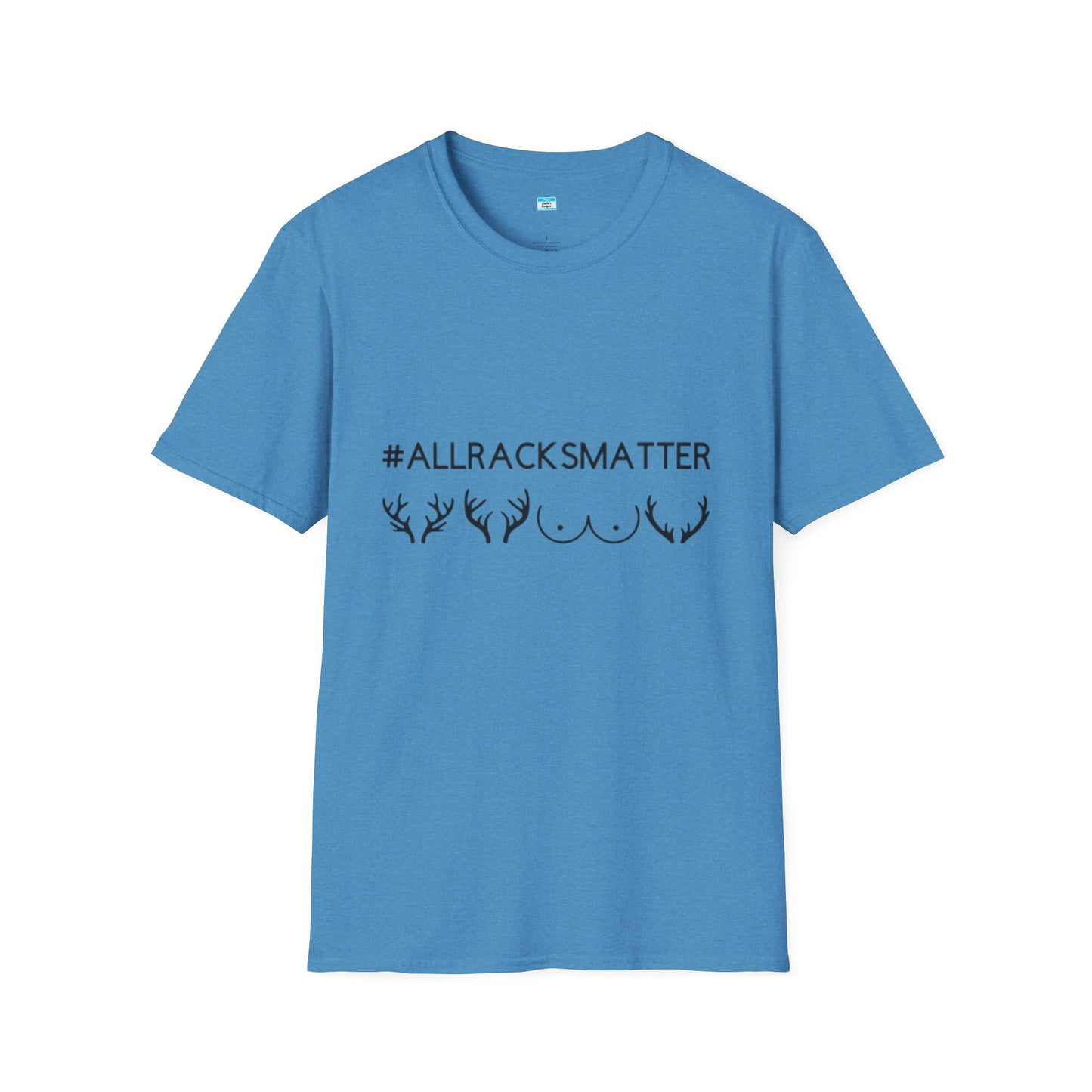 AllRacksMatter Funny Hunting Shirt, Deer Rack Antler Tee, Hunting Humor Gift for Men & Women, Outdoor Hunter Novelty Tee