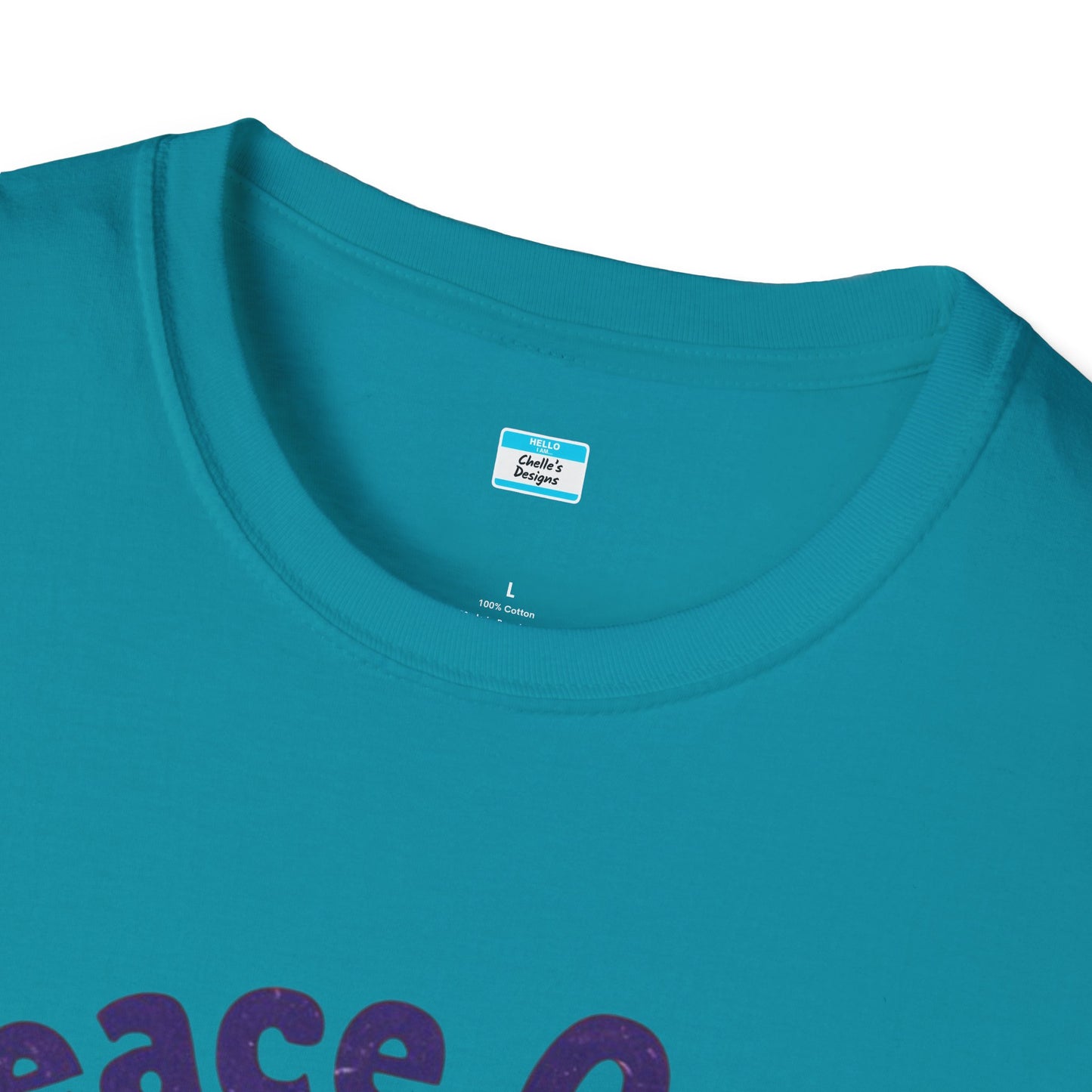 Peace Out! T-Shirt – Psychedelic Sun & Peace Sign Retro Rock Tee