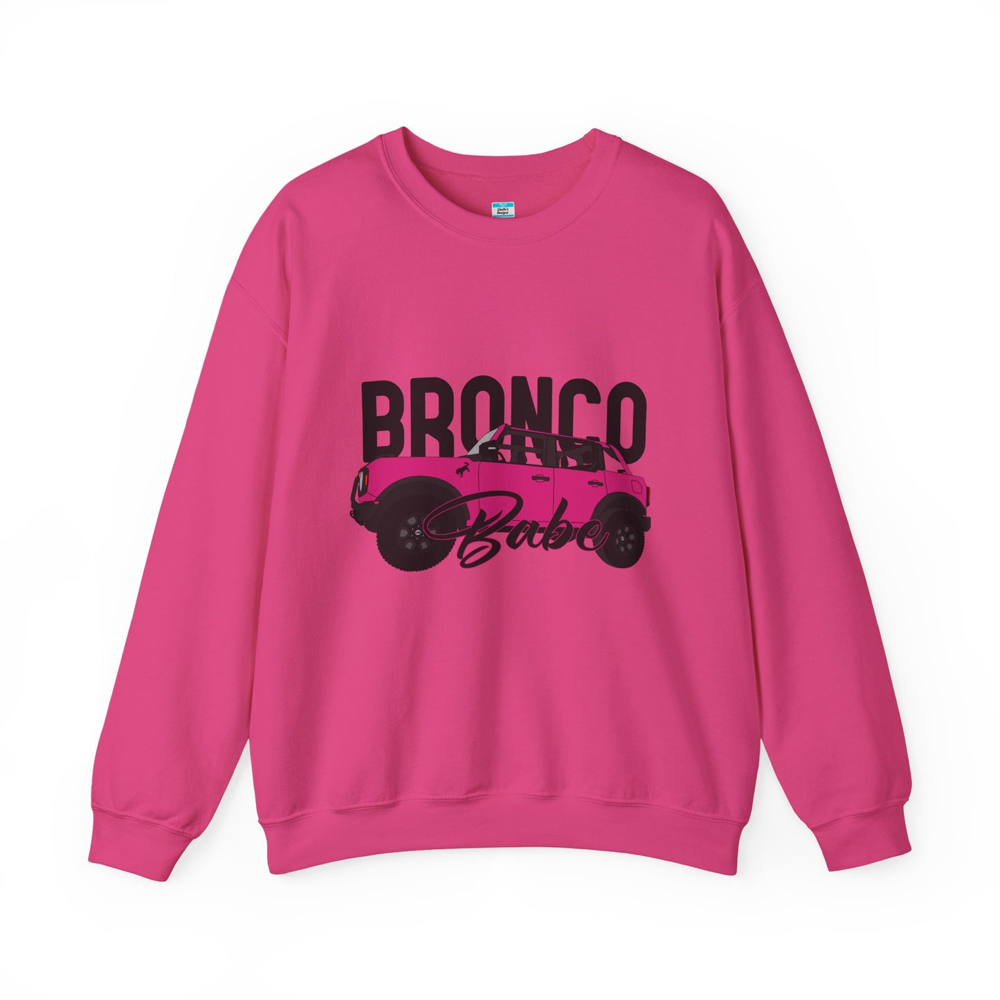 Bronco Babe Pink Bronco Crewneck Sweatshirt