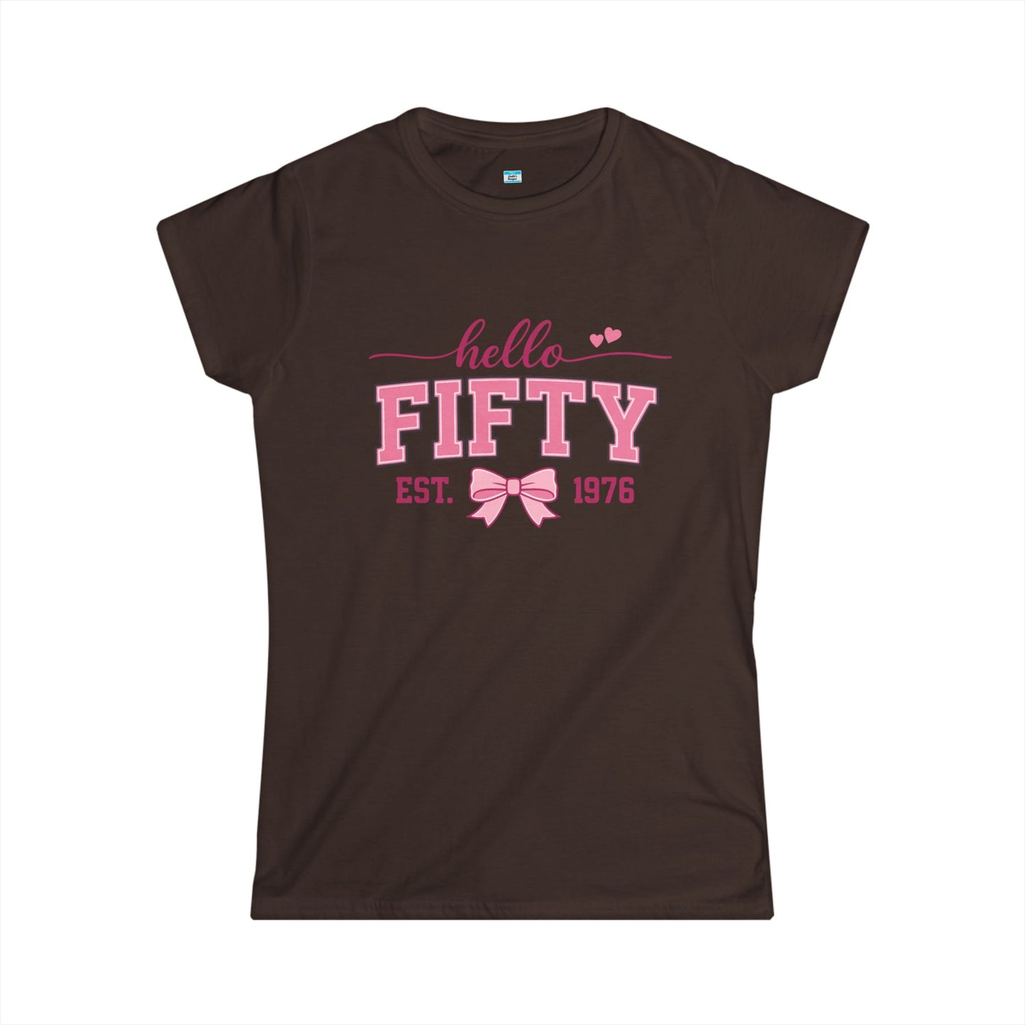 Hello Fifty Shirt | 50th Birthday Shirt Women Est 1976 | Cute Fifty and Fabulous Tee