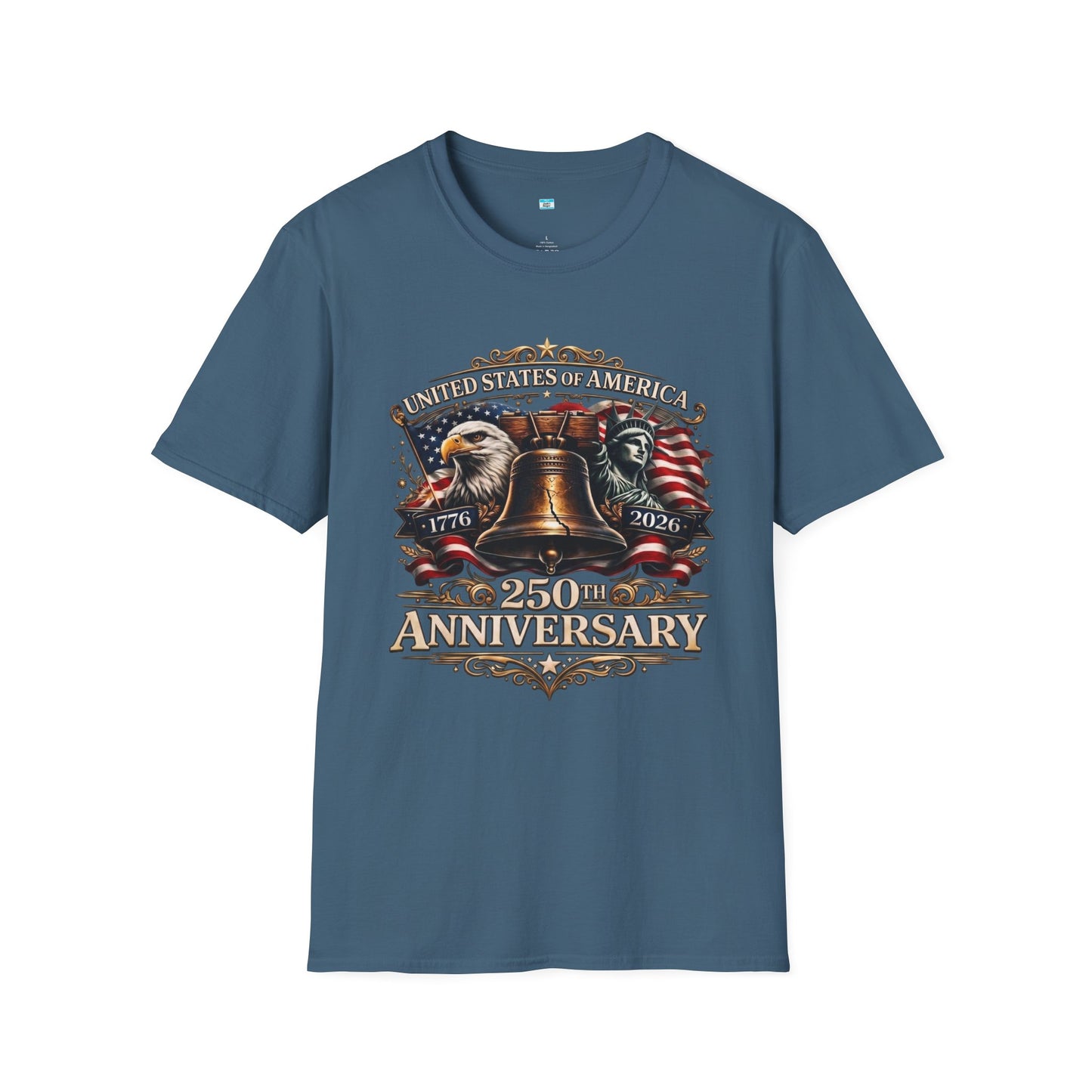 America 250 Anniversary Shirt 1776-2026 | Liberty Bell Patriotic USA Graphic Tee