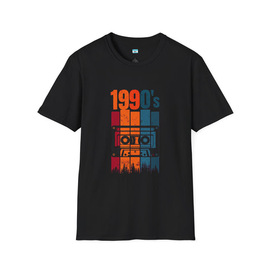 Retro 1990s Cassette Tape T-Shirt – Vintage Forest Mixtape Music Tee