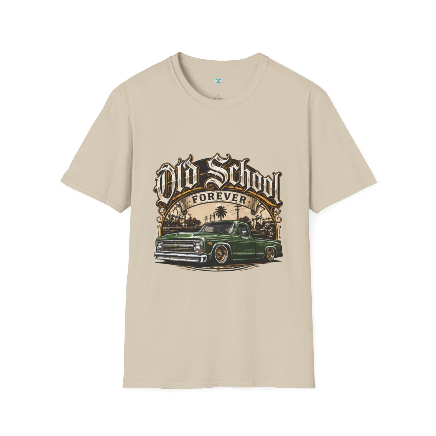 Old School Forever Classic Pickup Truck Shirt | Vintage Lowered Truck Graphic Tee