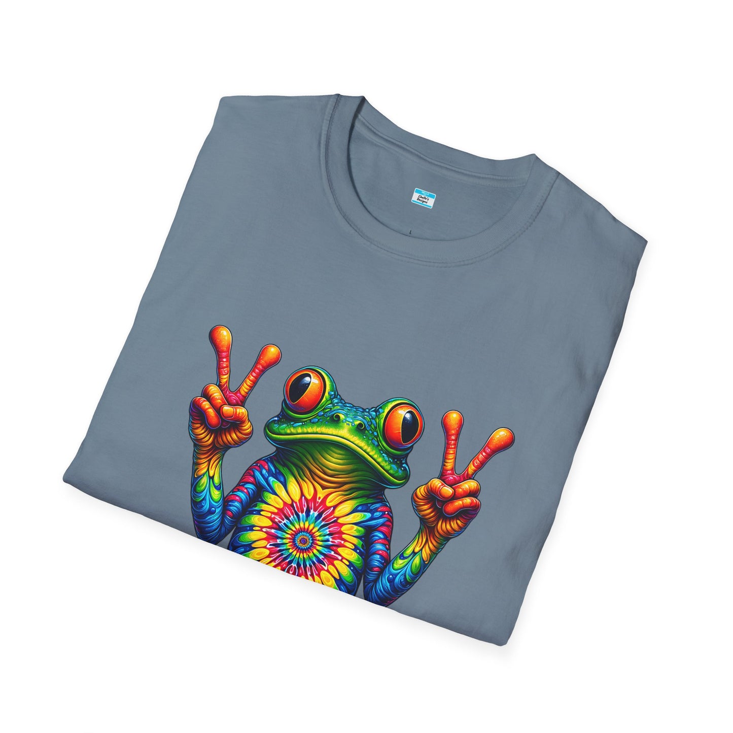 Psychedelic Peace Frog – Groovy Hippie Festival Tee