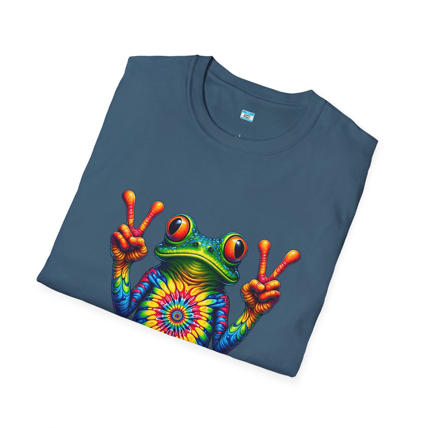 Psychedelic Peace Frog – Groovy Hippie Festival Tee