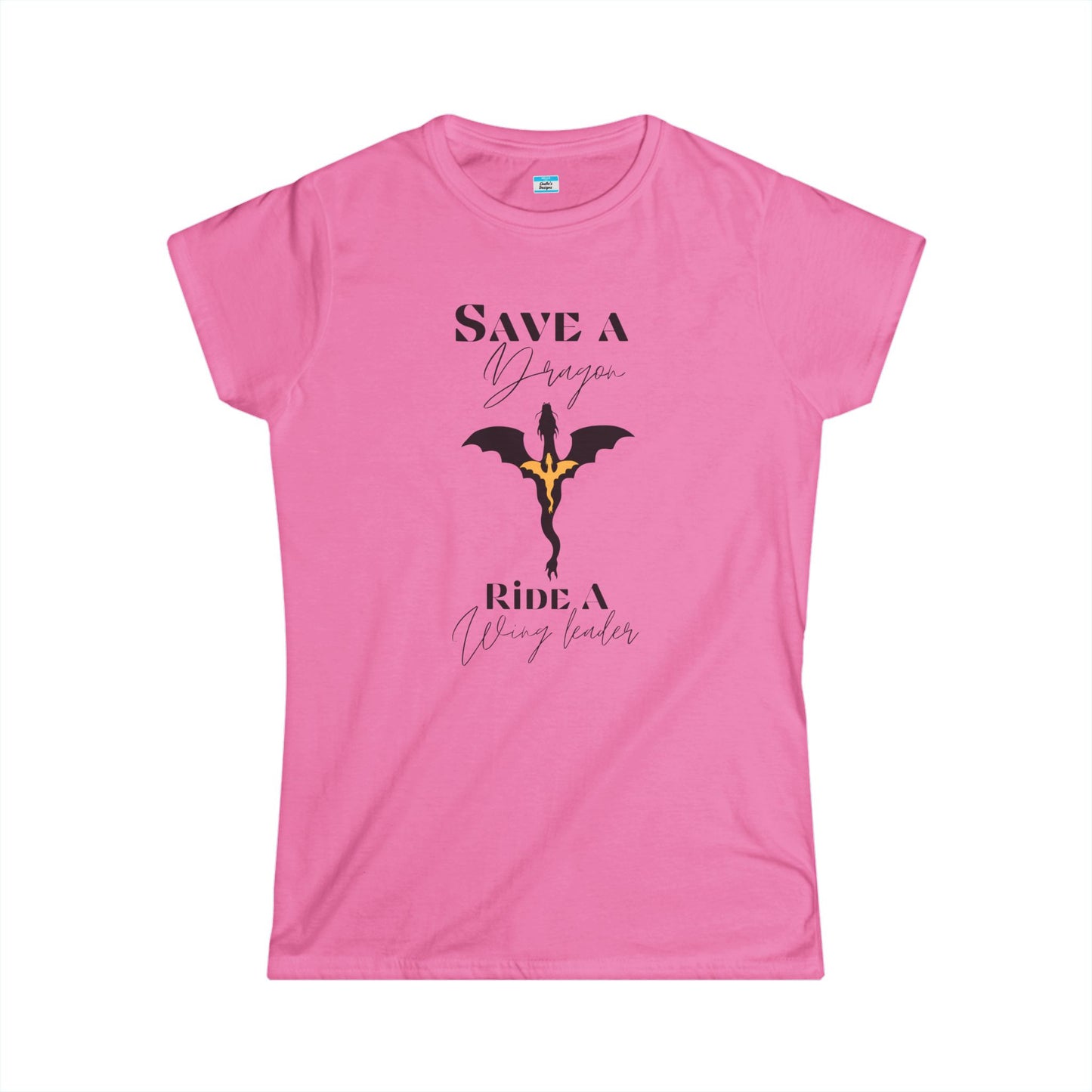 Save a Dragon Ride a Wing Leader – Fantasy Dragon Rider Book Lover Tee