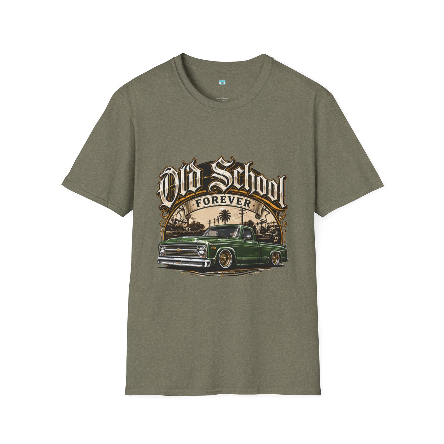 Old School Forever Classic Pickup Truck Shirt | Vintage Lowered Truck Graphic Tee