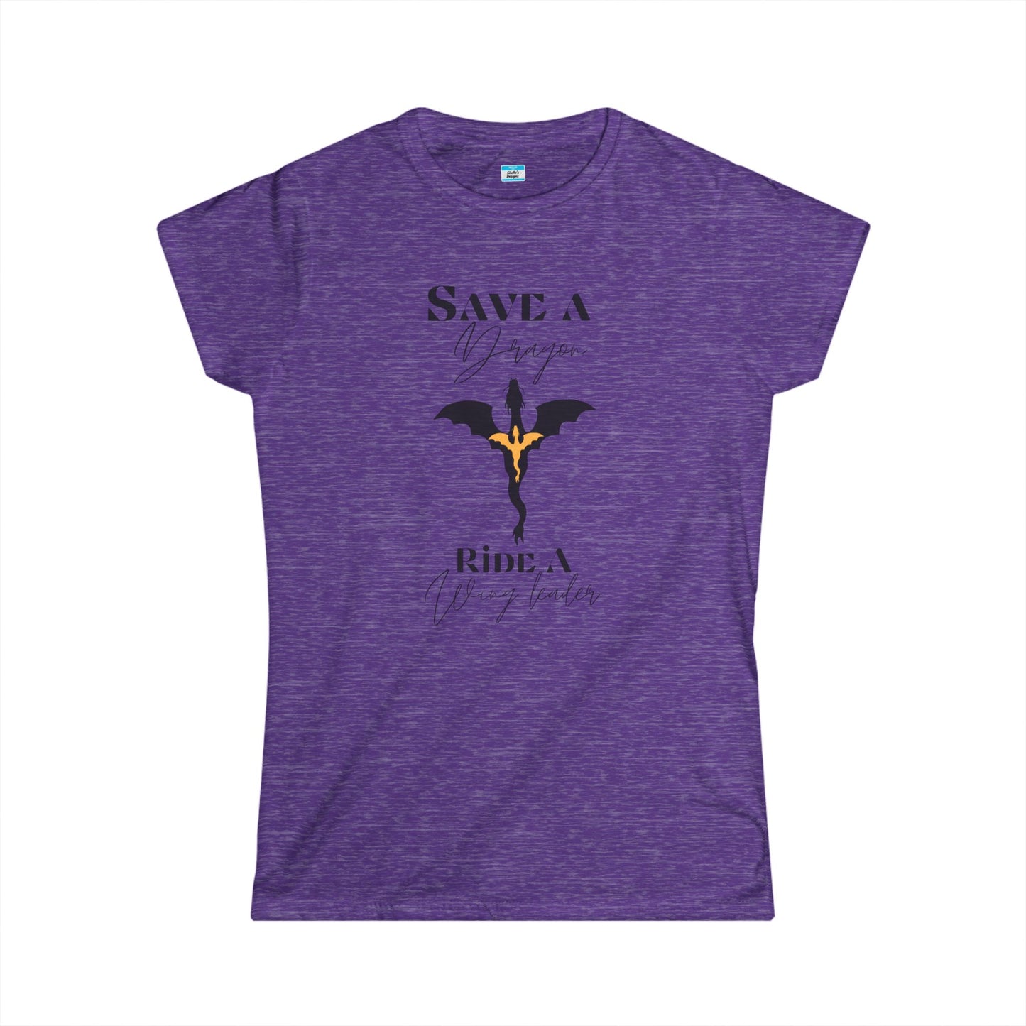 Save a Dragon Ride a Wing Leader – Fantasy Dragon Rider Book Lover Tee