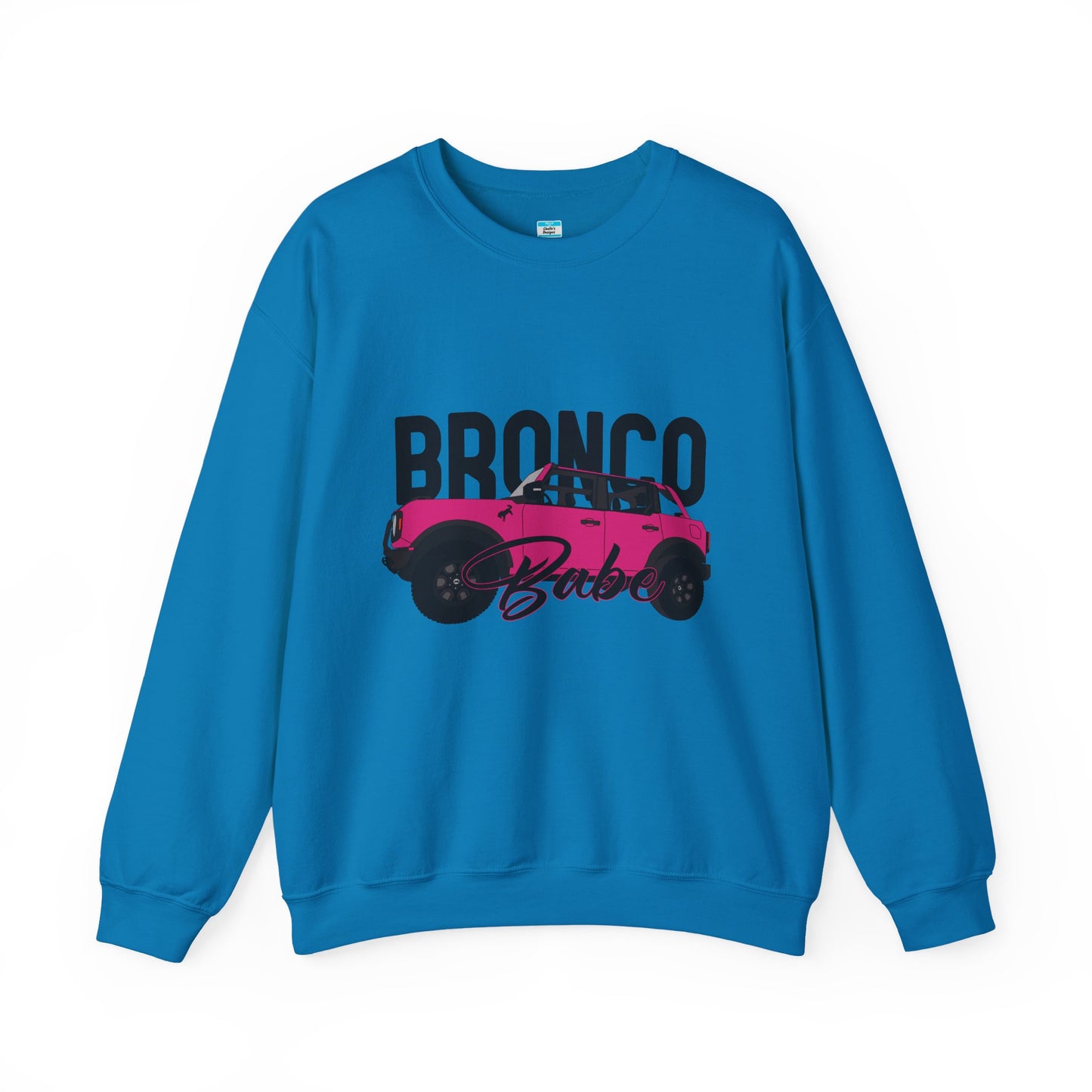 Bronco Babe Pink Bronco Crewneck Sweatshirt