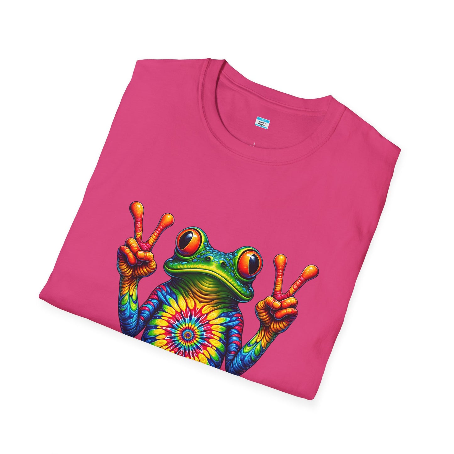 Psychedelic Peace Frog – Groovy Hippie Festival Tee