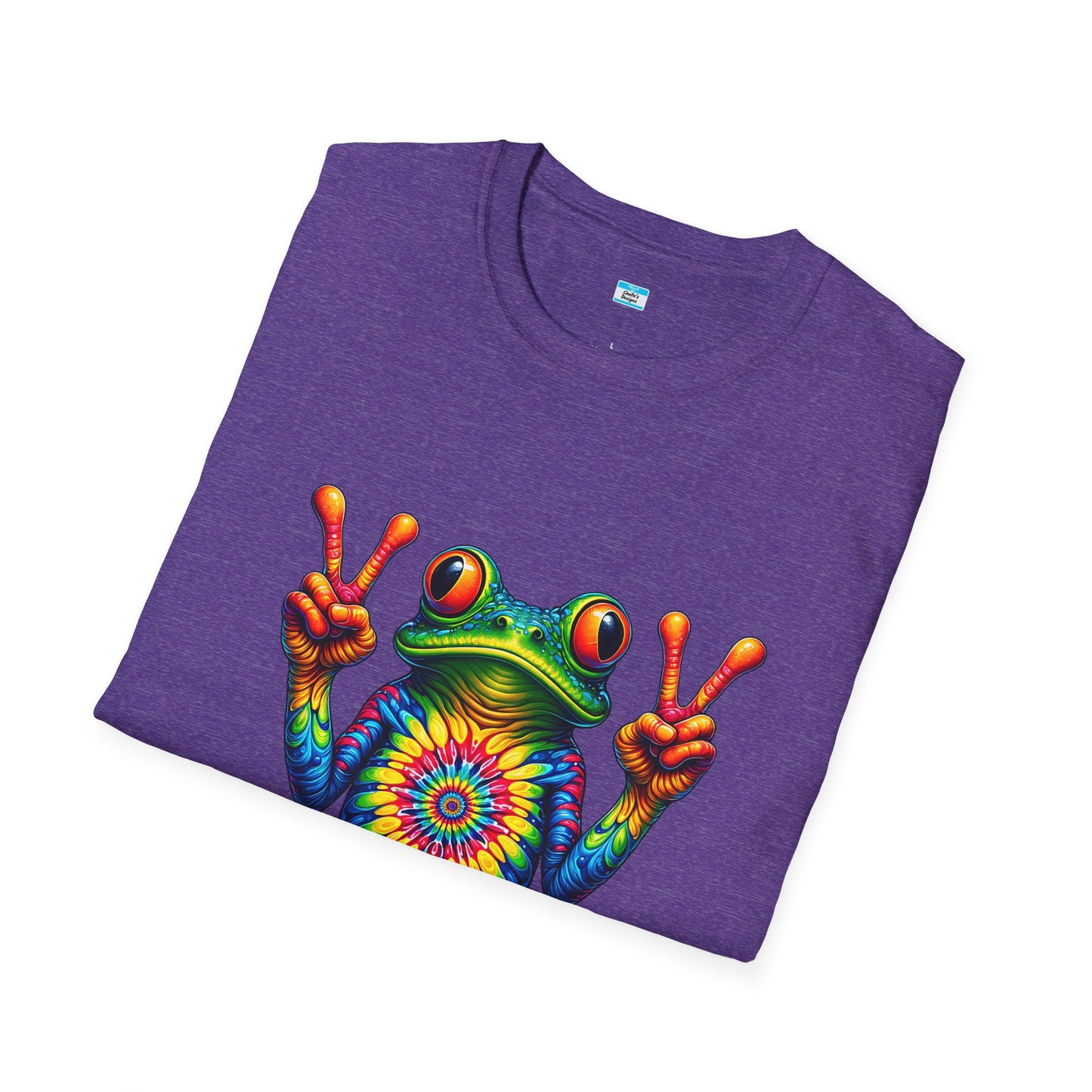 Psychedelic Peace Frog – Groovy Hippie Festival Tee