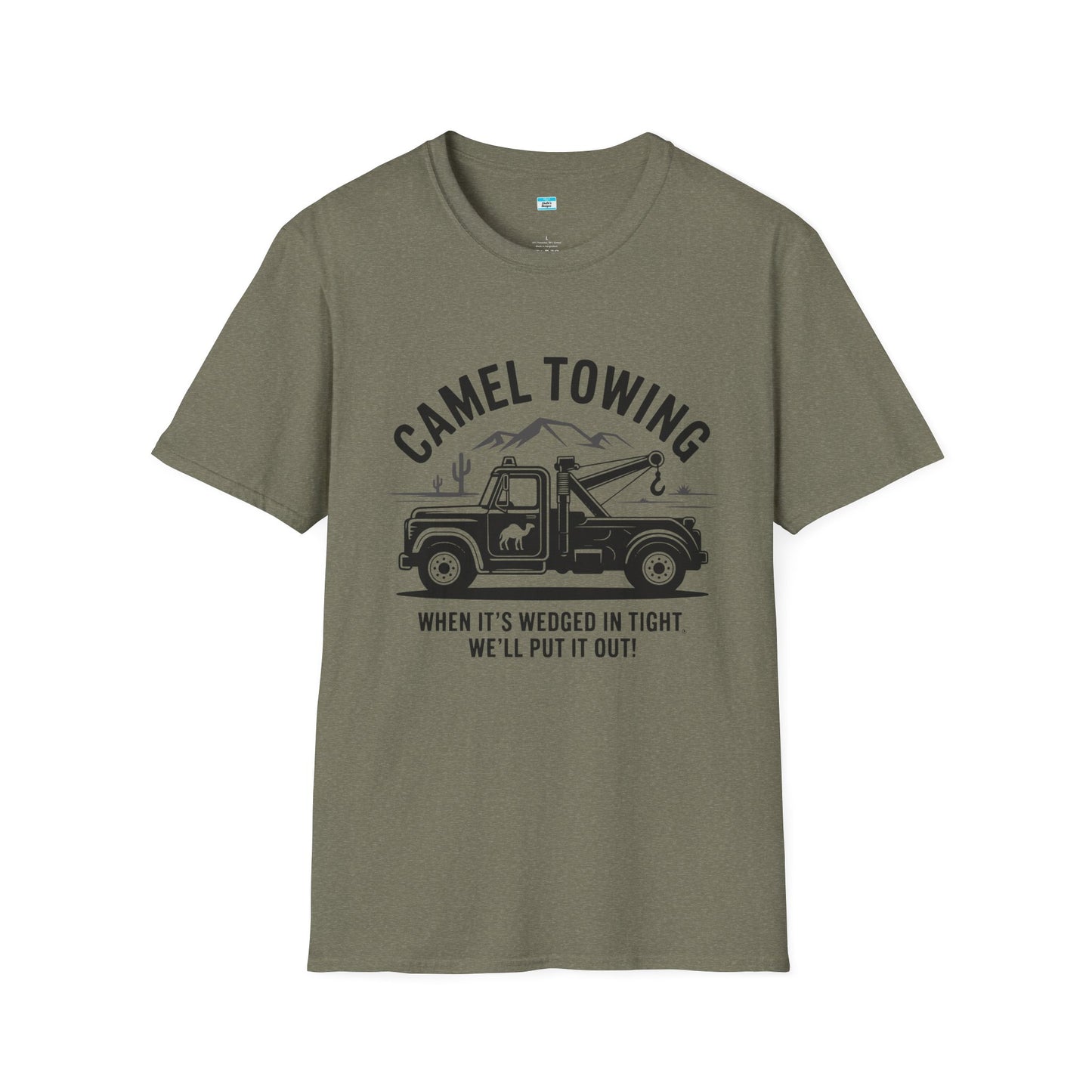 Camel Towing Funny Shirt – Tow Truck & Mechanic Humor Graphic Tee