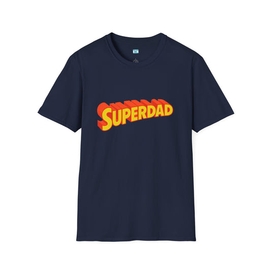 Superdad Graphic T-Shirt – Retro Comic Style Dad Tee, Fun Father’s Day Gift