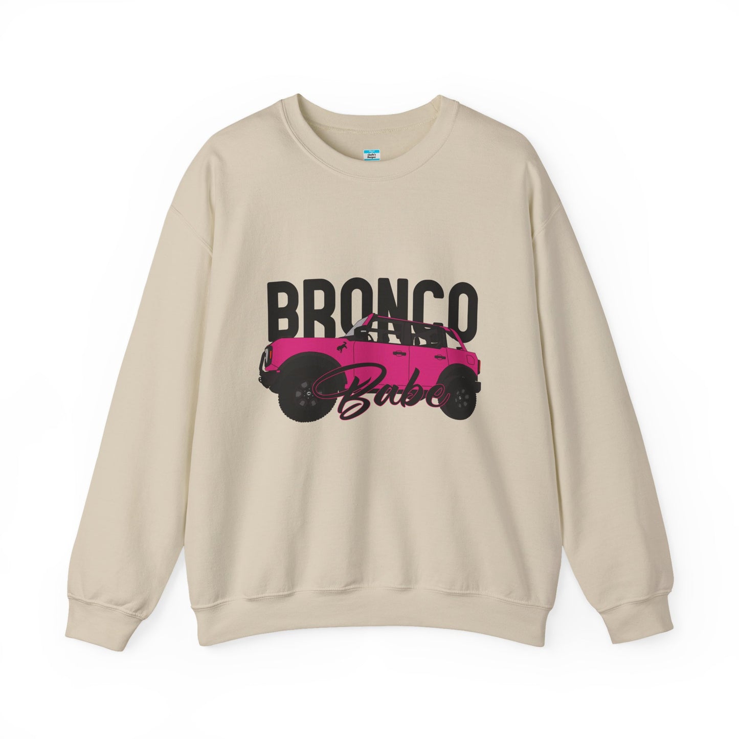 Bronco Babe Pink Bronco Crewneck Sweatshirt