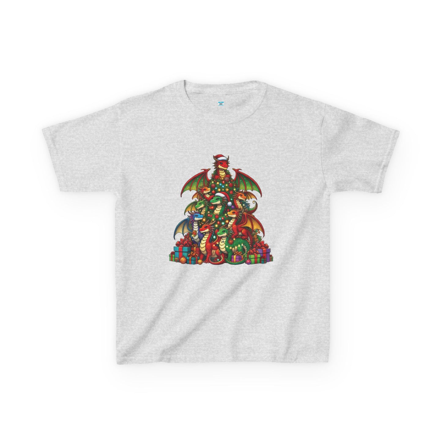 Christmas Dragon Tree Shirt – Fun Fantasy Holiday Tee for Kids