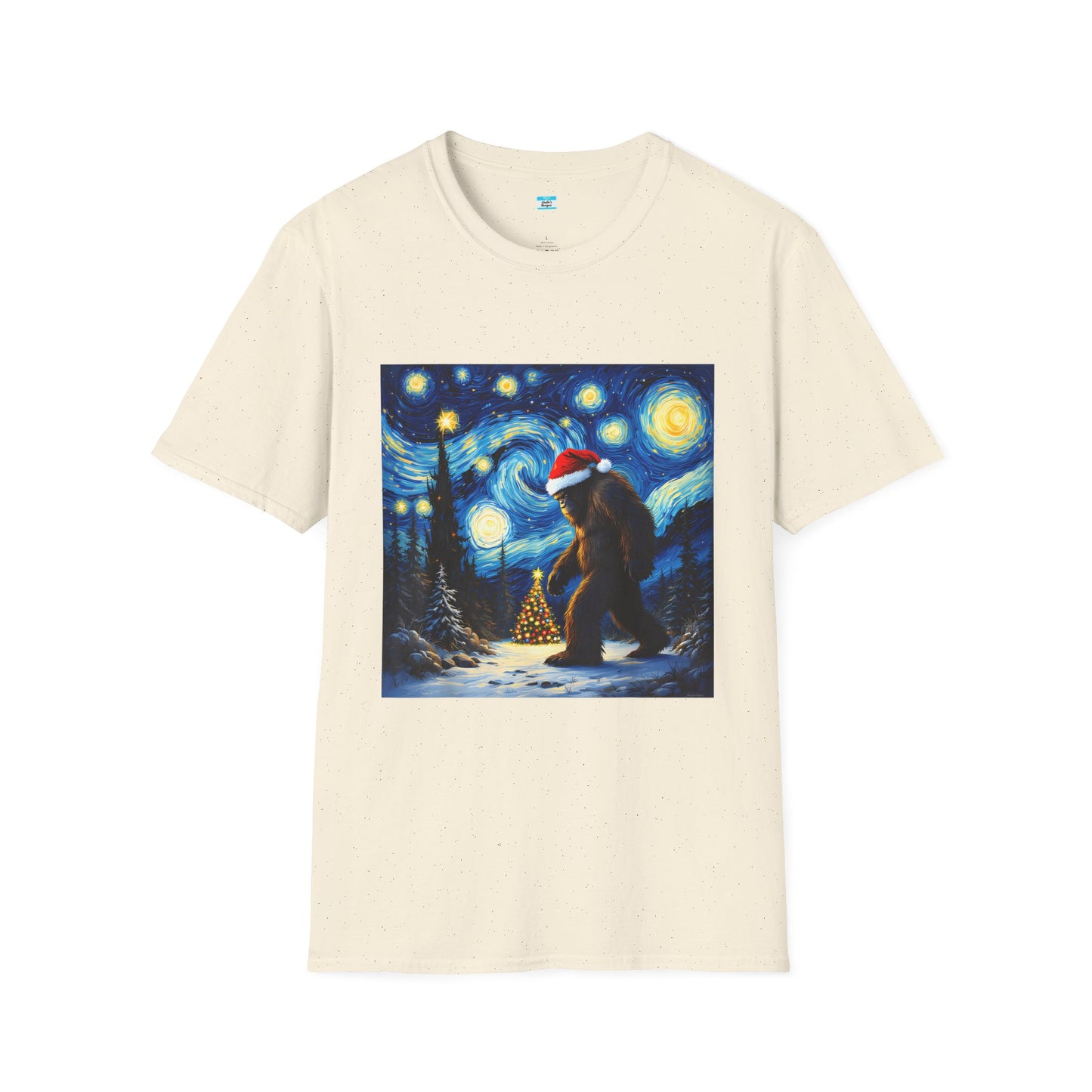Starry Night Bigfoot Christmas Shirt – Funny Holiday Sasquatch Tee